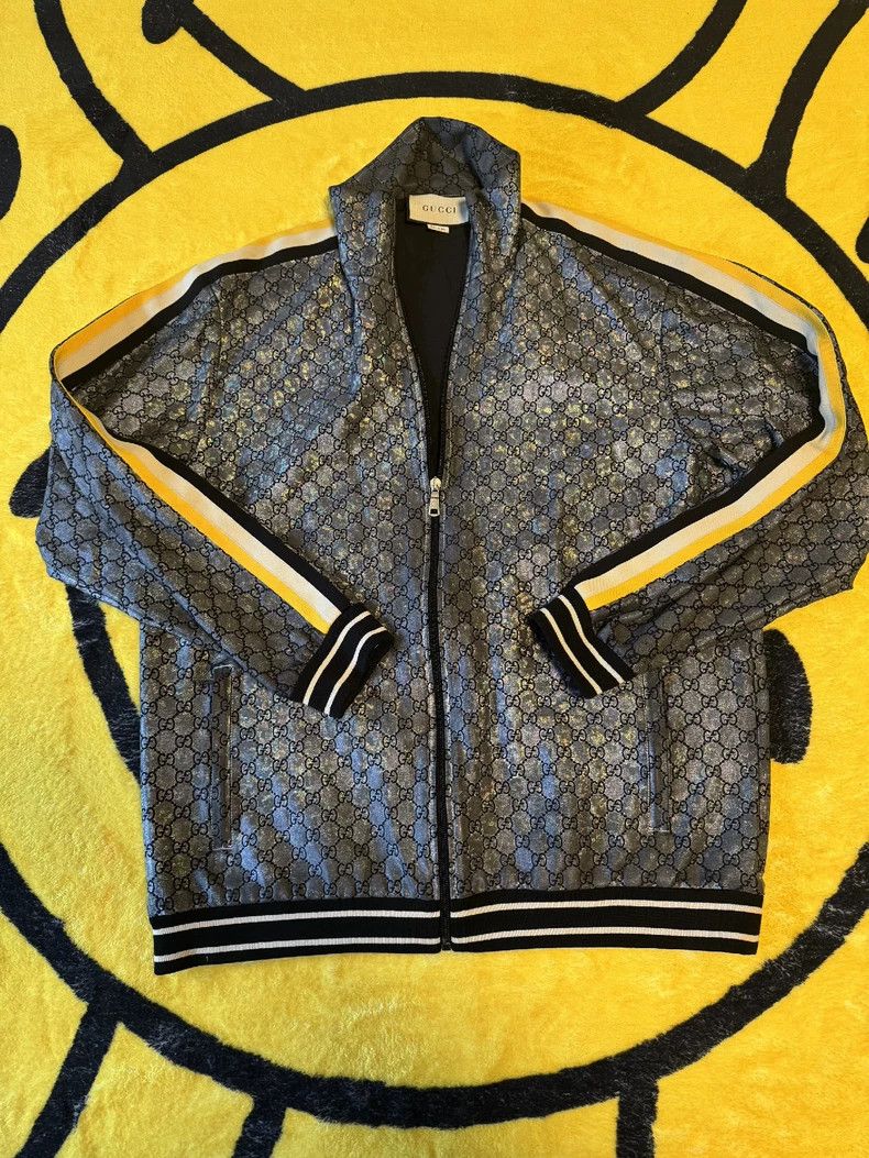 Gucci GucciSilver dazzling double G side striped zipper jacket 25 Size US XXS / EU 40 - 1 Thumbnail