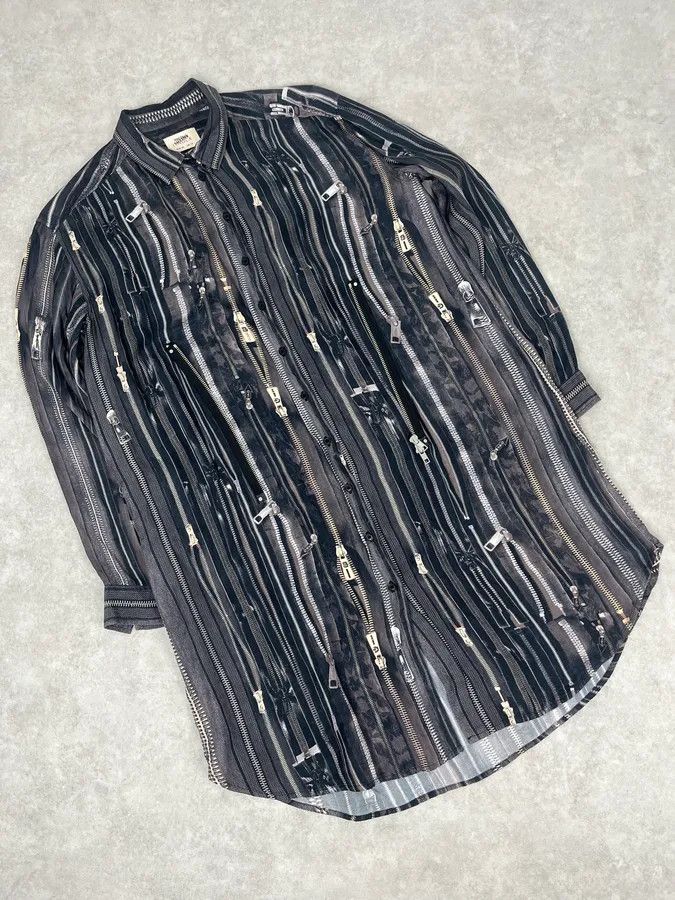 Jean Paul Gaultier 2000s Jean Paul Gaultier Zippers Print Long Shirt Size US S / EU 44-46 / 1 - 5 Thumbnail