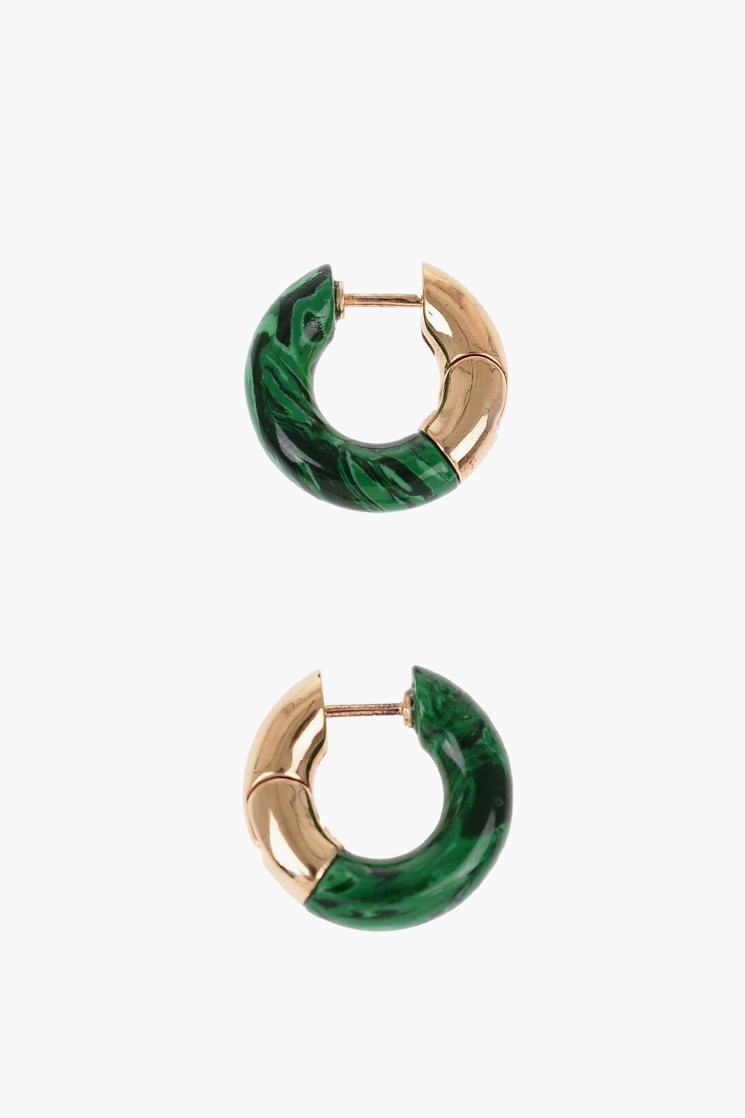o1dk11s1223 Earrings in Green & Gold