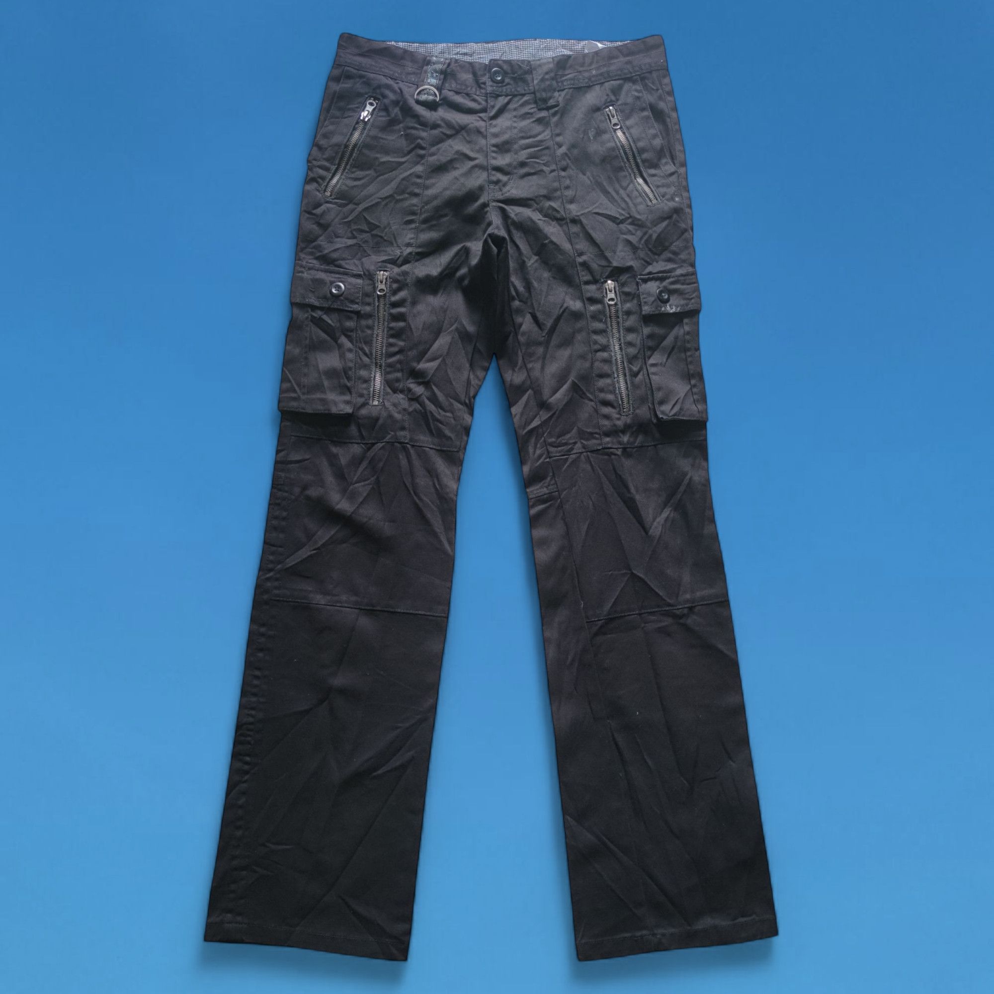 Japanese Brand Japenese Brand Double Focus Multi Zip Cargo Pants Size US 31 - 1 Thumbnail