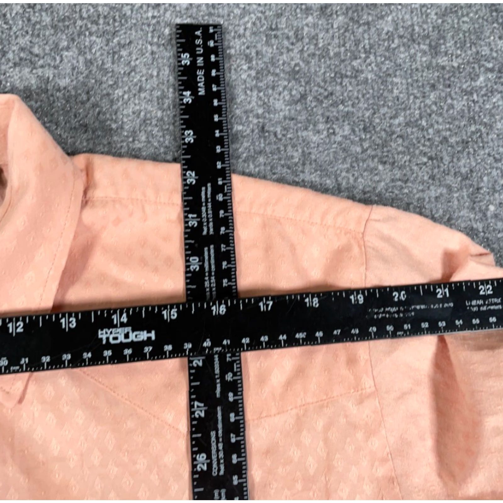 Roper Roper Western Style Shirt Adult XL Pale Pink Diamond Pattern Pearl Snap Cowboy Size US XL / EU 56 / 4 - 5 Thumbnail