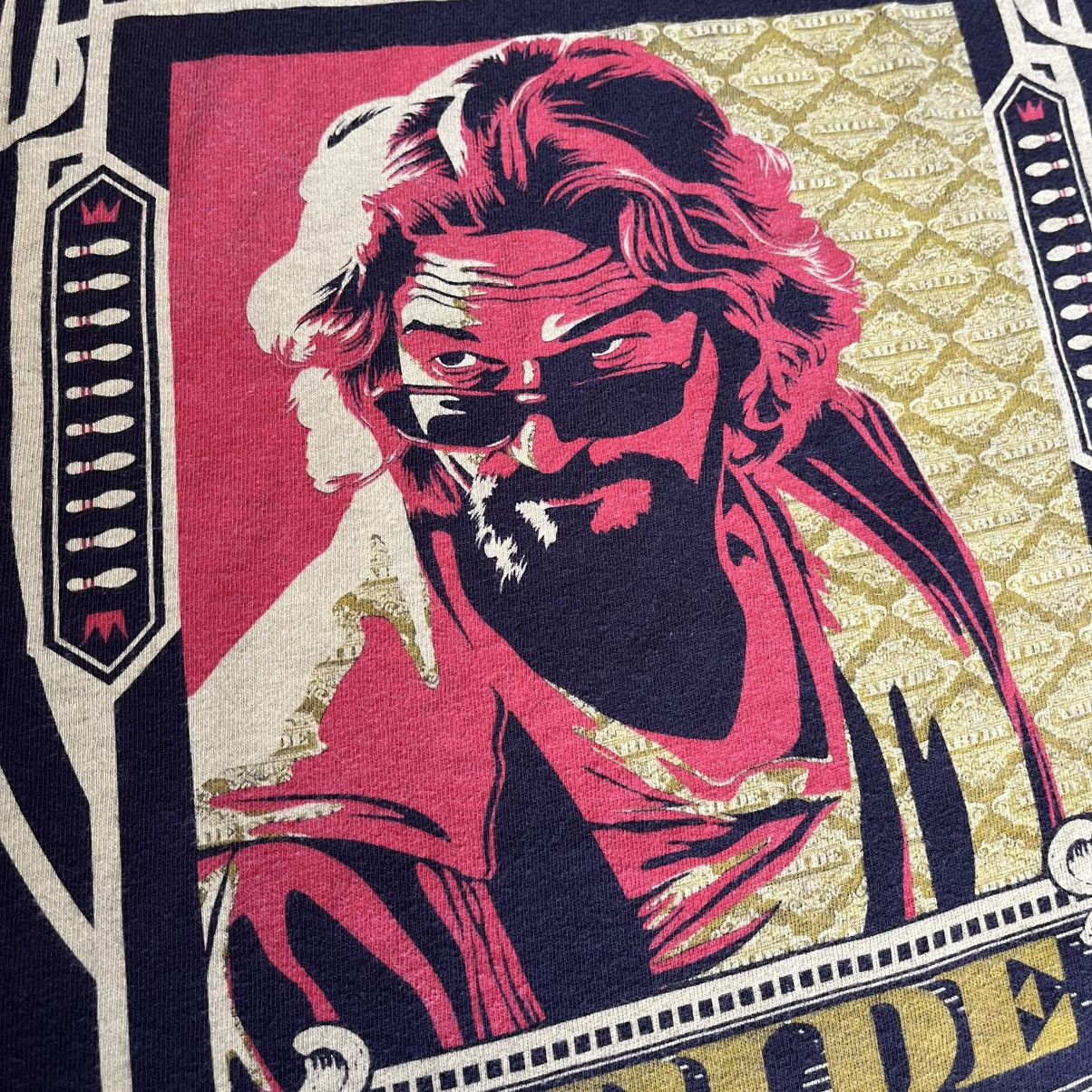 Vintage Vintage 2000s The Big Lebowski The Dude Abides Movie Art Tee Size US L / EU 52-54 / 3 - 4 Thumbnail