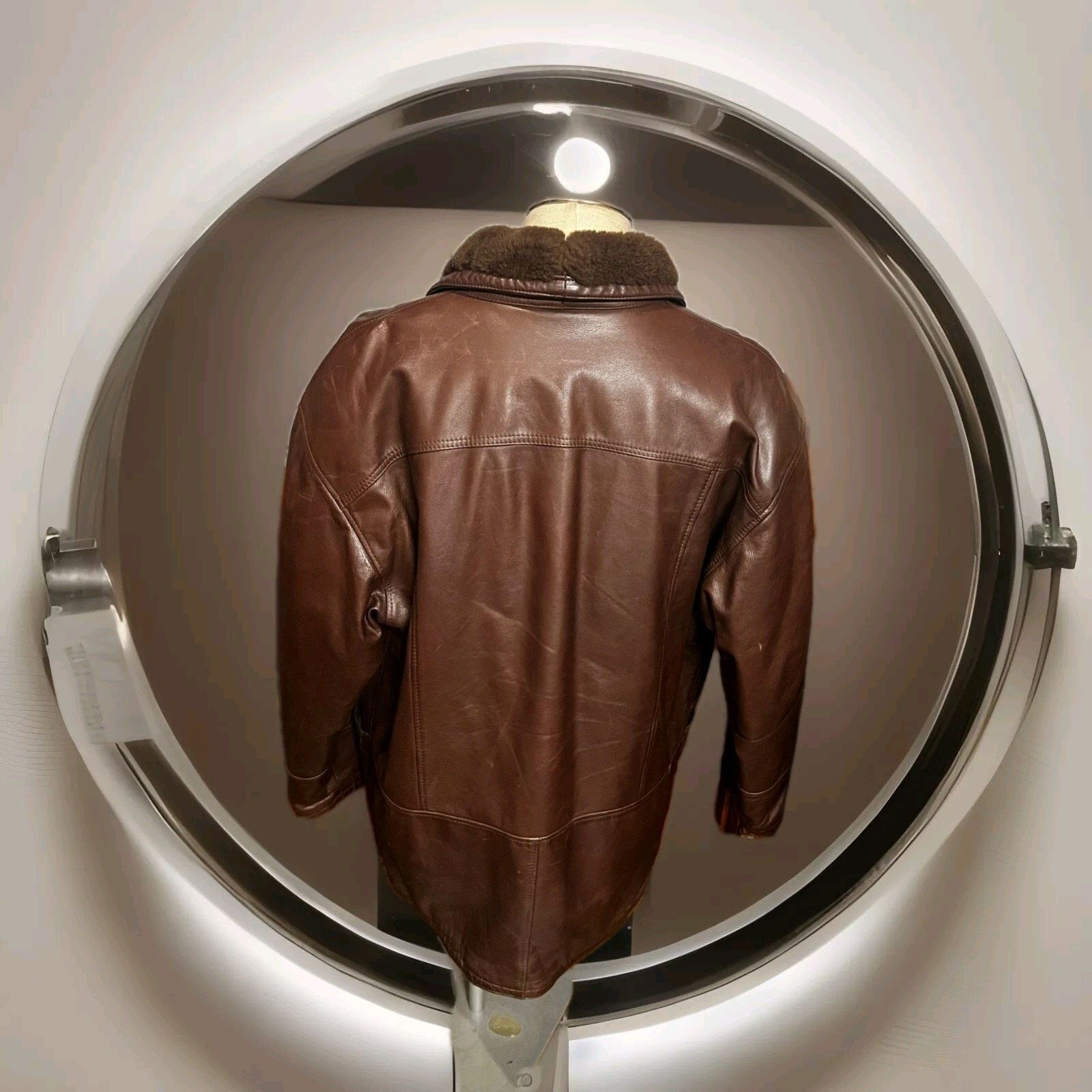 Vera Pelle Vera Pelle Brown Men Coat 100% Real Leather size 54 Size US L / EU 52-54 / 3 - 3 Thumbnail