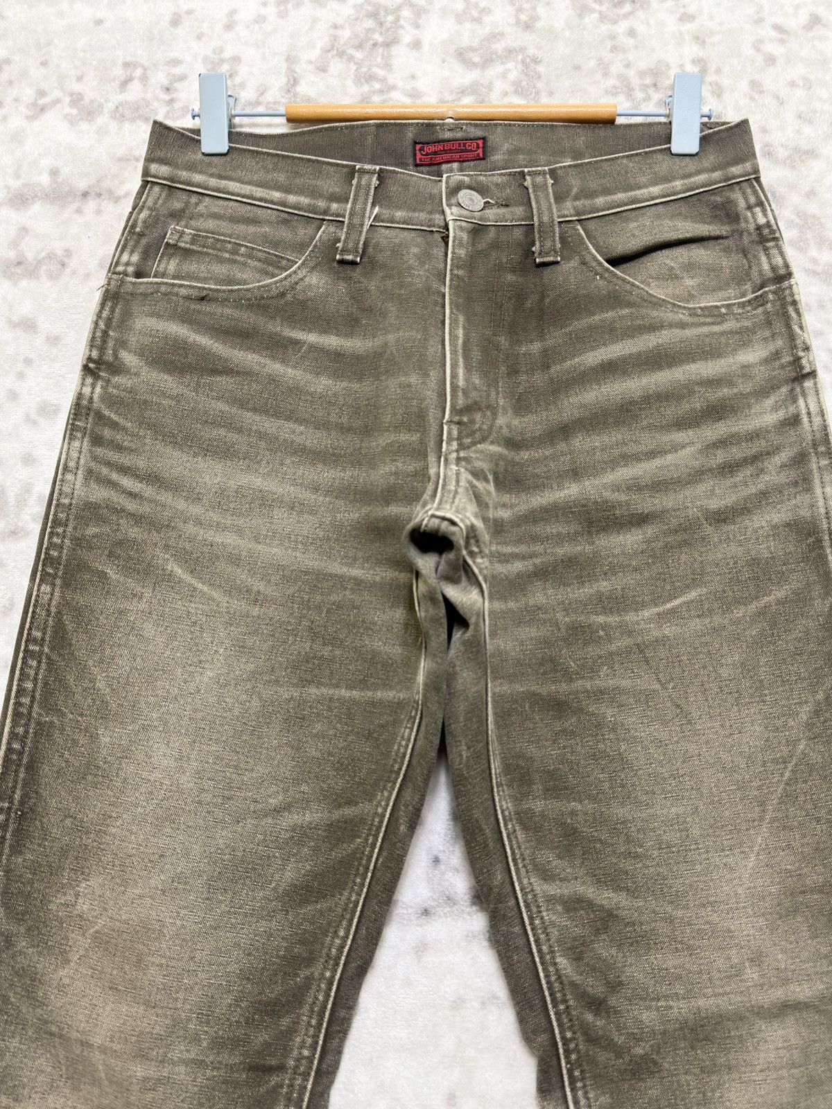 Johnbull Johnbull Y2K Distressed Faded Claw Whiskers Straight Denim Size US 28 / EU 44 - 3 Thumbnail
