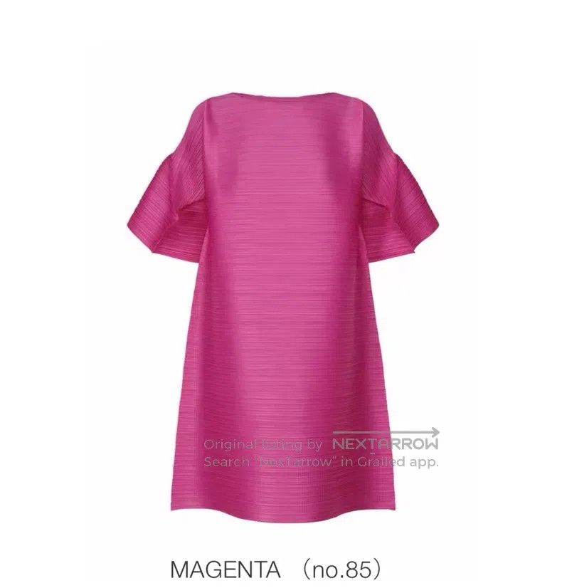 Issey Miyake Issey Miyake Rose pink princess sleeve dress Size XXL / US 16-18 / IT 52-54 - 1 Thumbnail