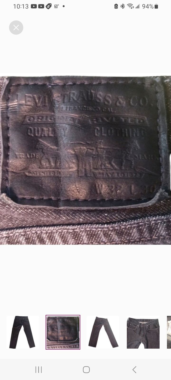 Levi's Vintage Clothing Vintage Levi Strauss & Co Matchstick Black Jeans Size US 32 / EU 48 - 2 Thumbnail