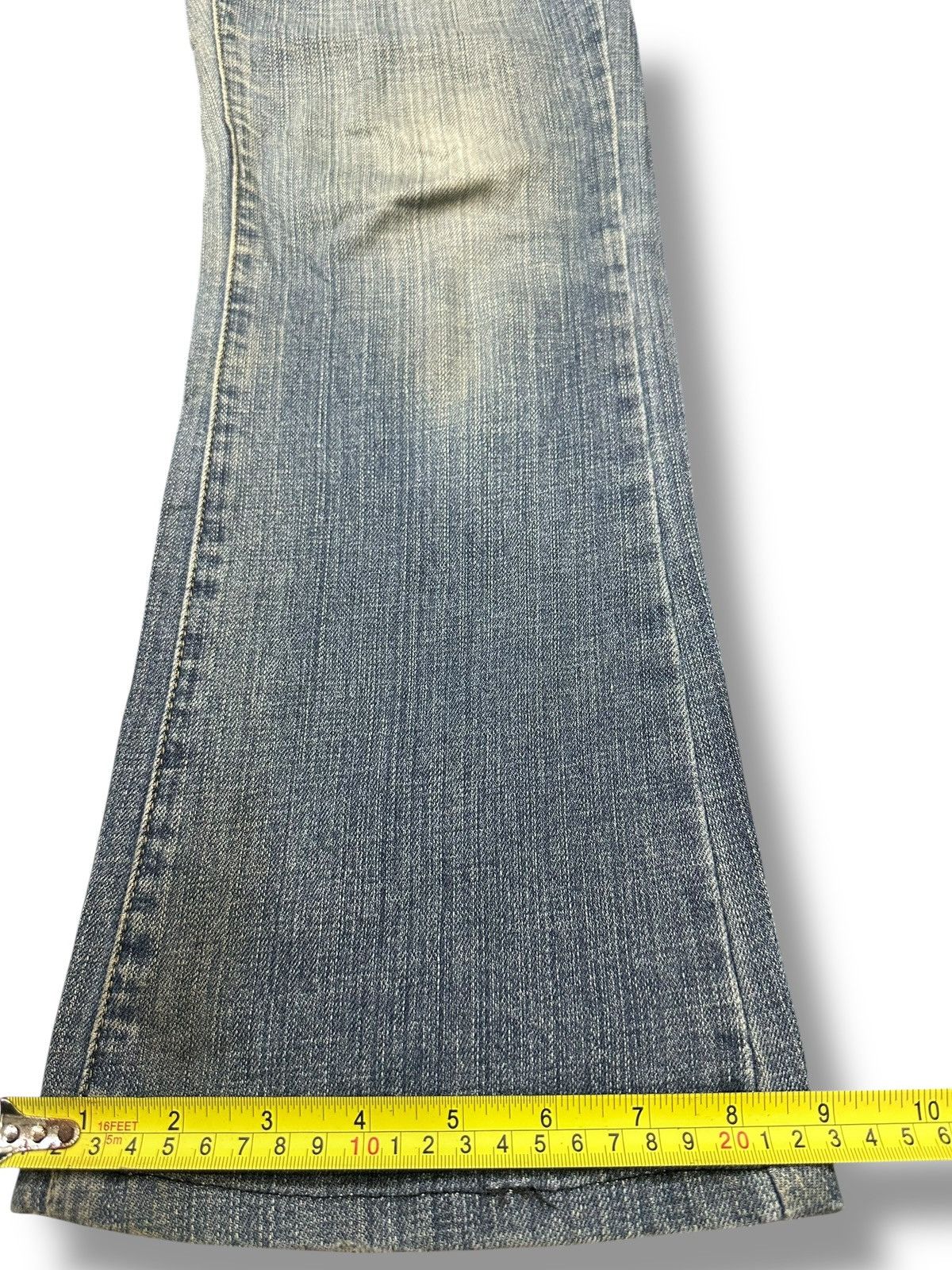 Japanese Brand Vintage Theoria Jeans With Flare Wideleg Style Faded Wash Size US 30 / EU 46 - 15 Thumbnail