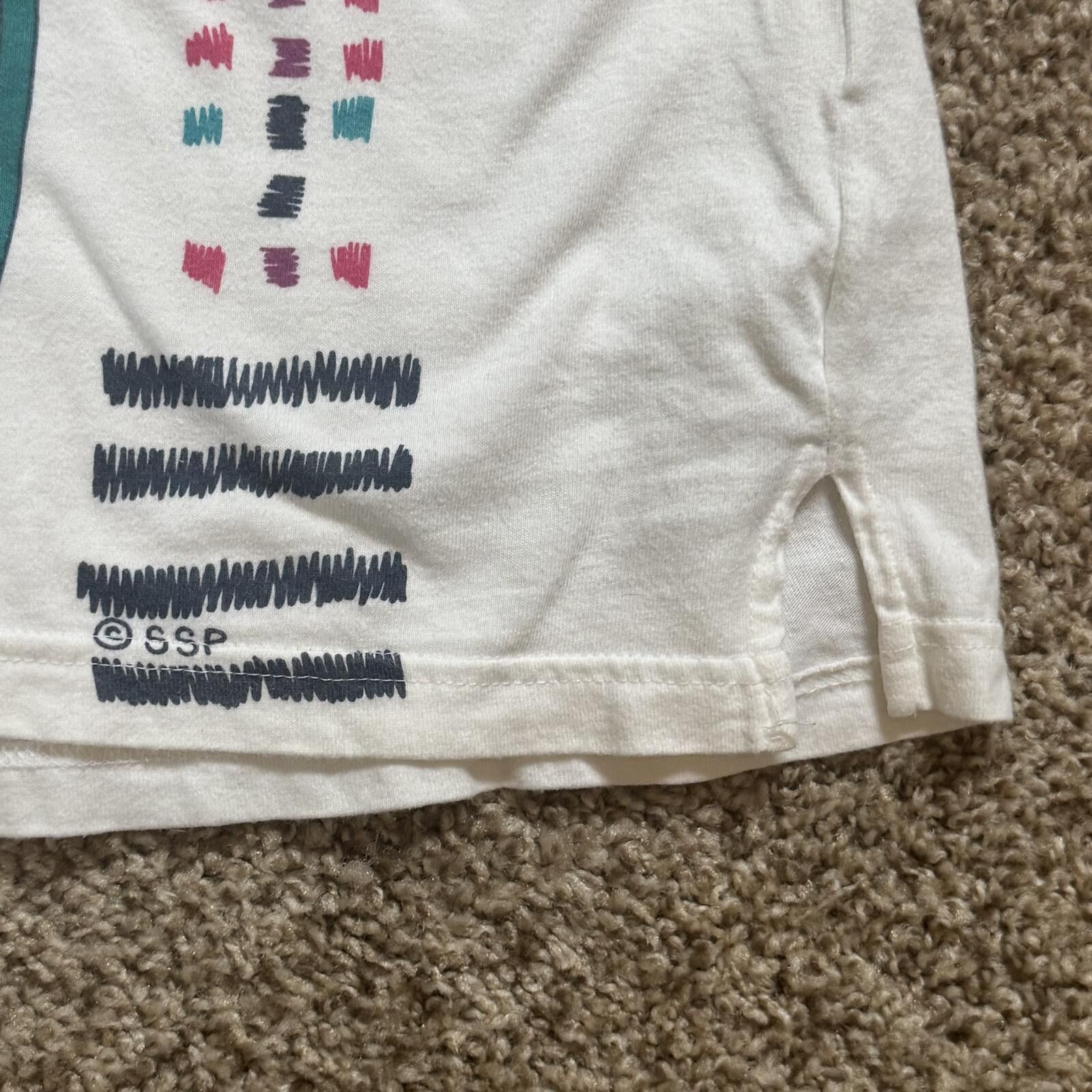 Other Segrets Vintage Oversized Graphic Fish Pattern T-Shirt-L/XL Size ONE SIZE - 3 Thumbnail
