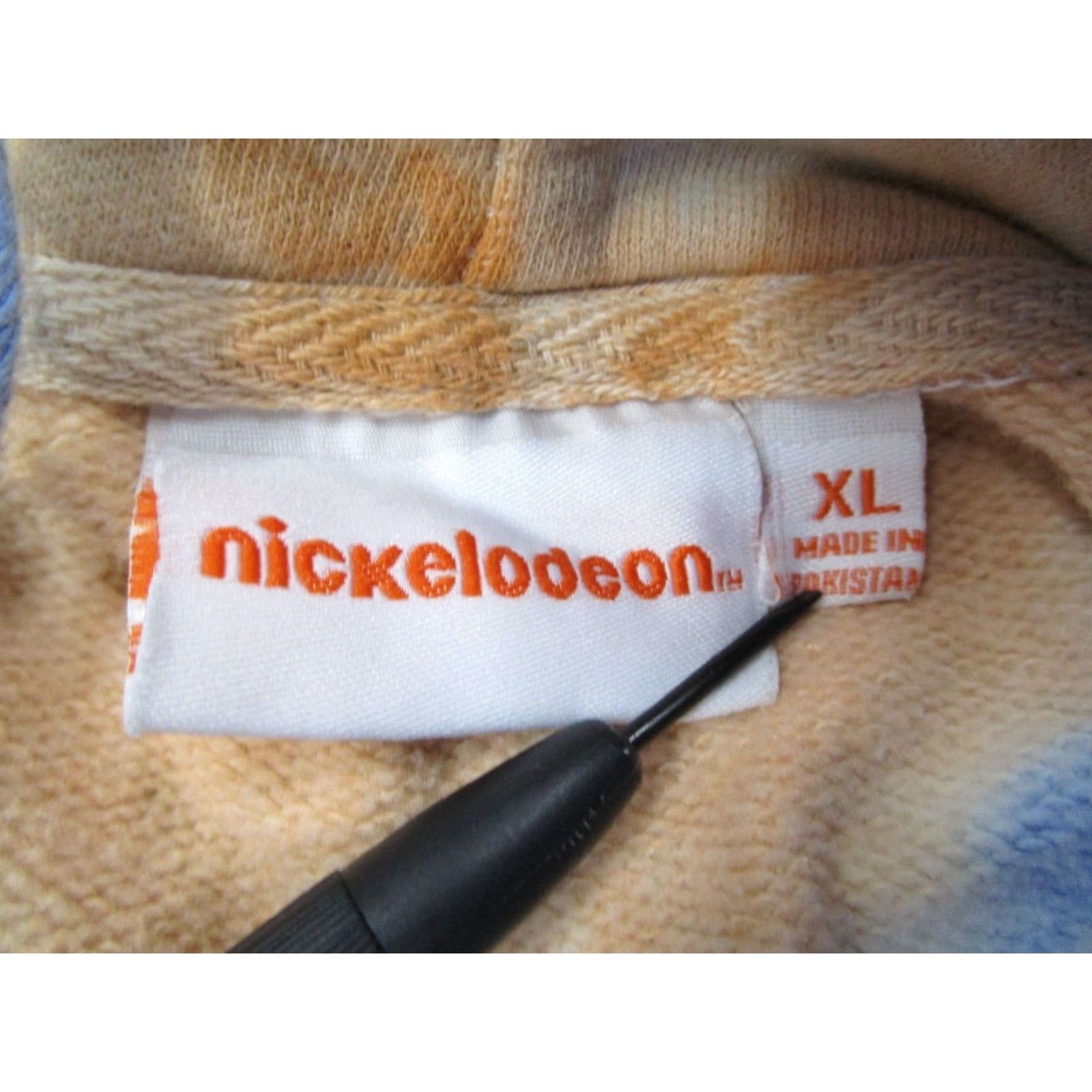 Nickelodeon Nickelodeon Hoodie Mens XL Blue Ren Stimpy Tie Dye Fleece Pullover TV Knit Geometric Logo 90s Cartoon Sports All Seasons Size US XL / EU 56 / 4 - 3 Thumbnail