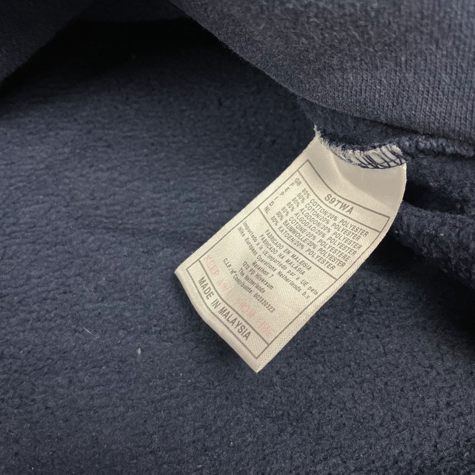 Nike × Vintage Nike Men's Blue Cotton Spellout Pullover Sweatshirt Large Size US L / EU 52-54 / 3 - 11 Thumbnail