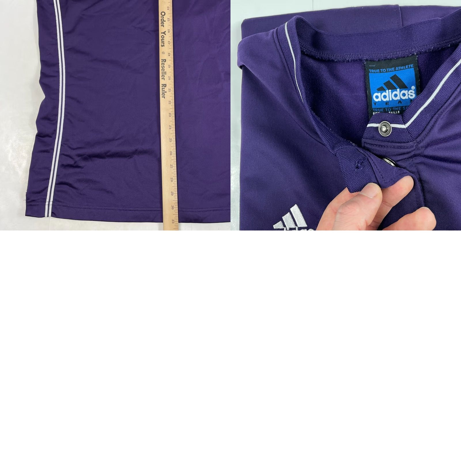 Adidas Adidas Purple Jersey Mens Extra Large Sleeve Short Size US XL / EU 56 / 4 - 9 Thumbnail