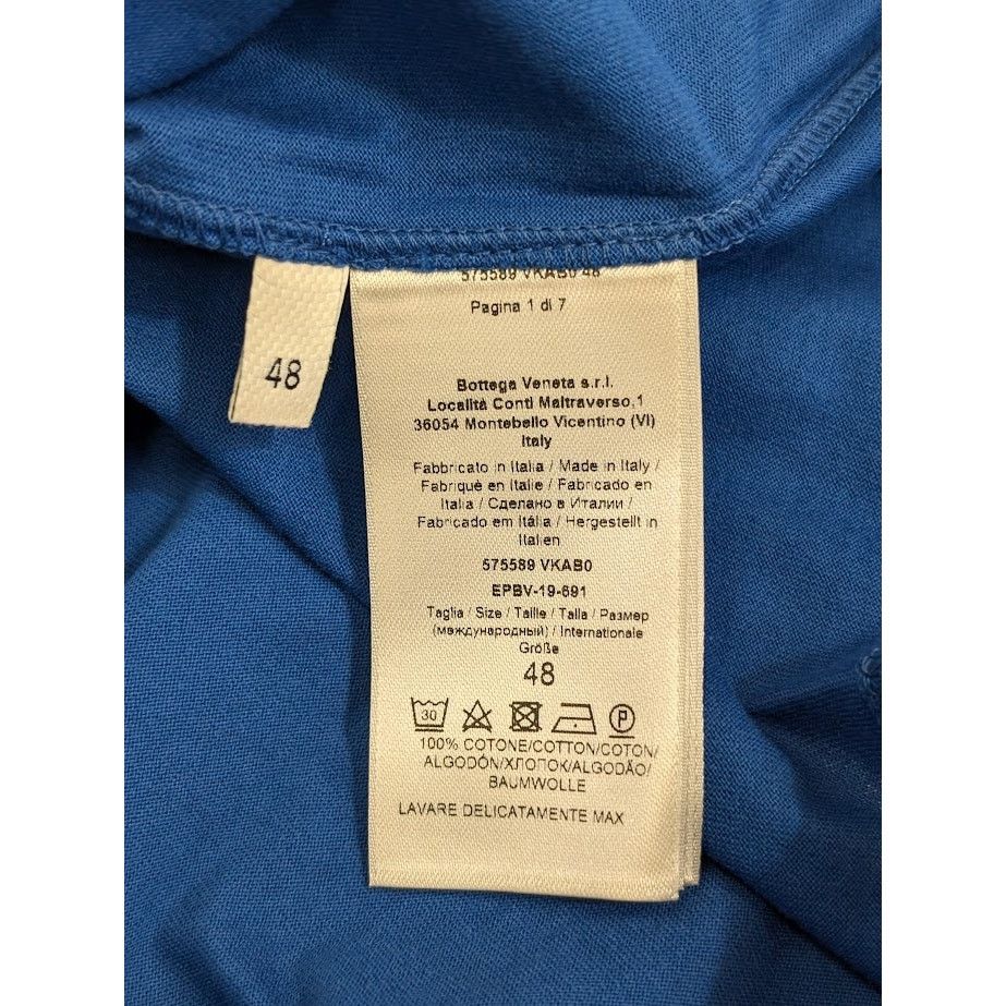 Bottega Veneta o1rshd1 Basic Jersey T-Shirt in Primary Blue Size US M / EU 48-50 / 2 - 17 Thumbnail