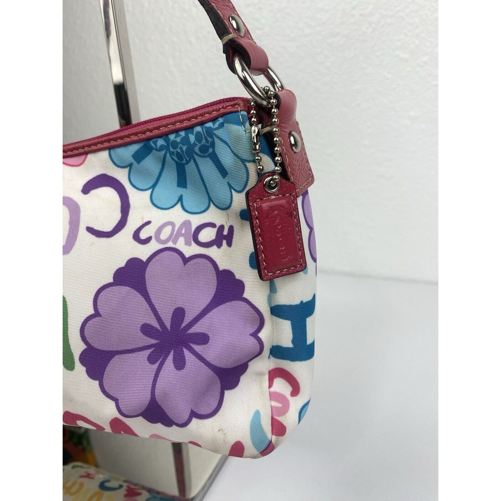 Coach Y2K Coach Floral Signature Poppy Shoulder Purse Bag Colorful Size ONE SIZE - 3 Thumbnail