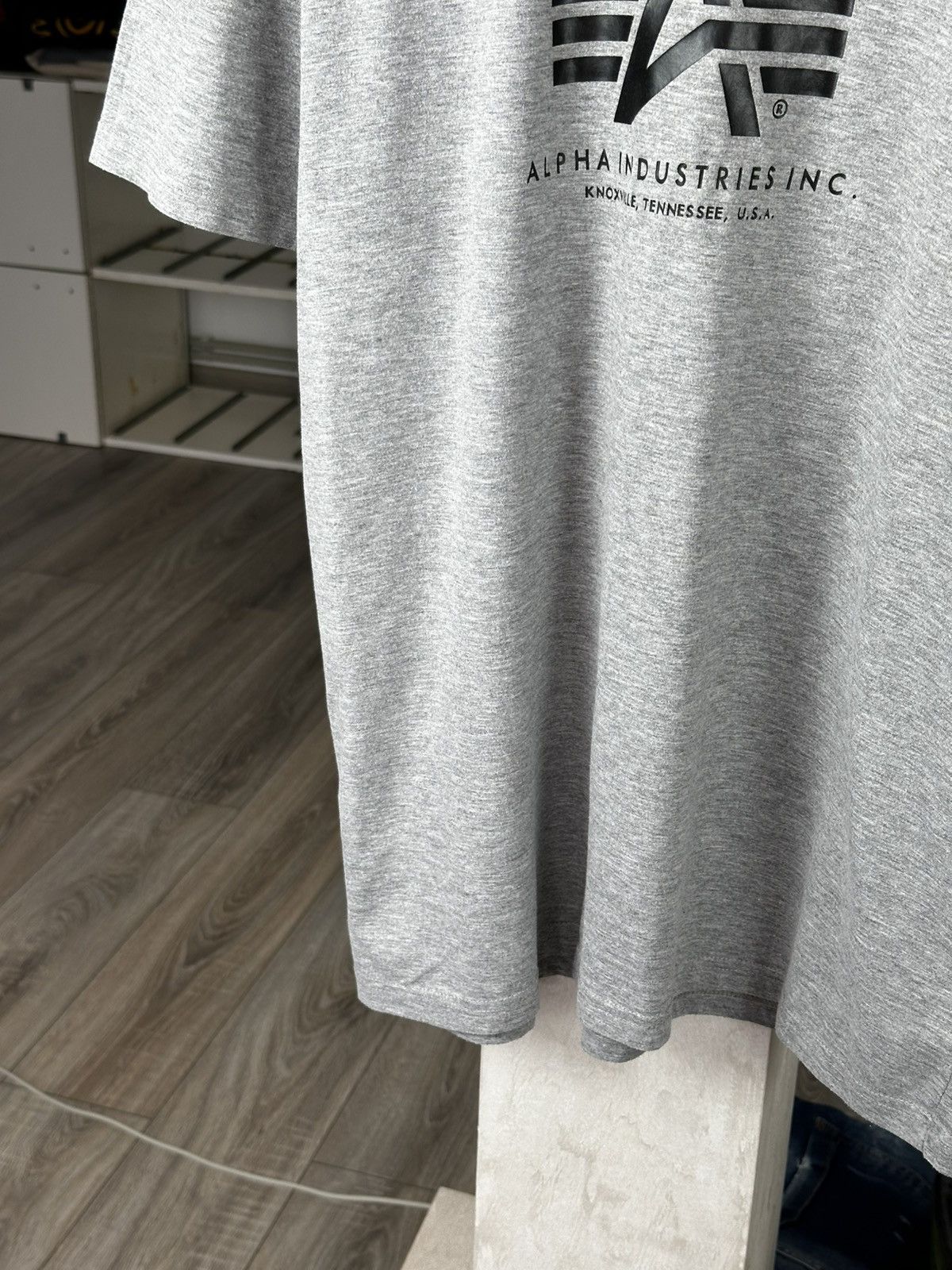 Alpha Industries Alpha Industries Big Logo Tee Shirt Size US XL / EU 56 / 4 - 4 Thumbnail