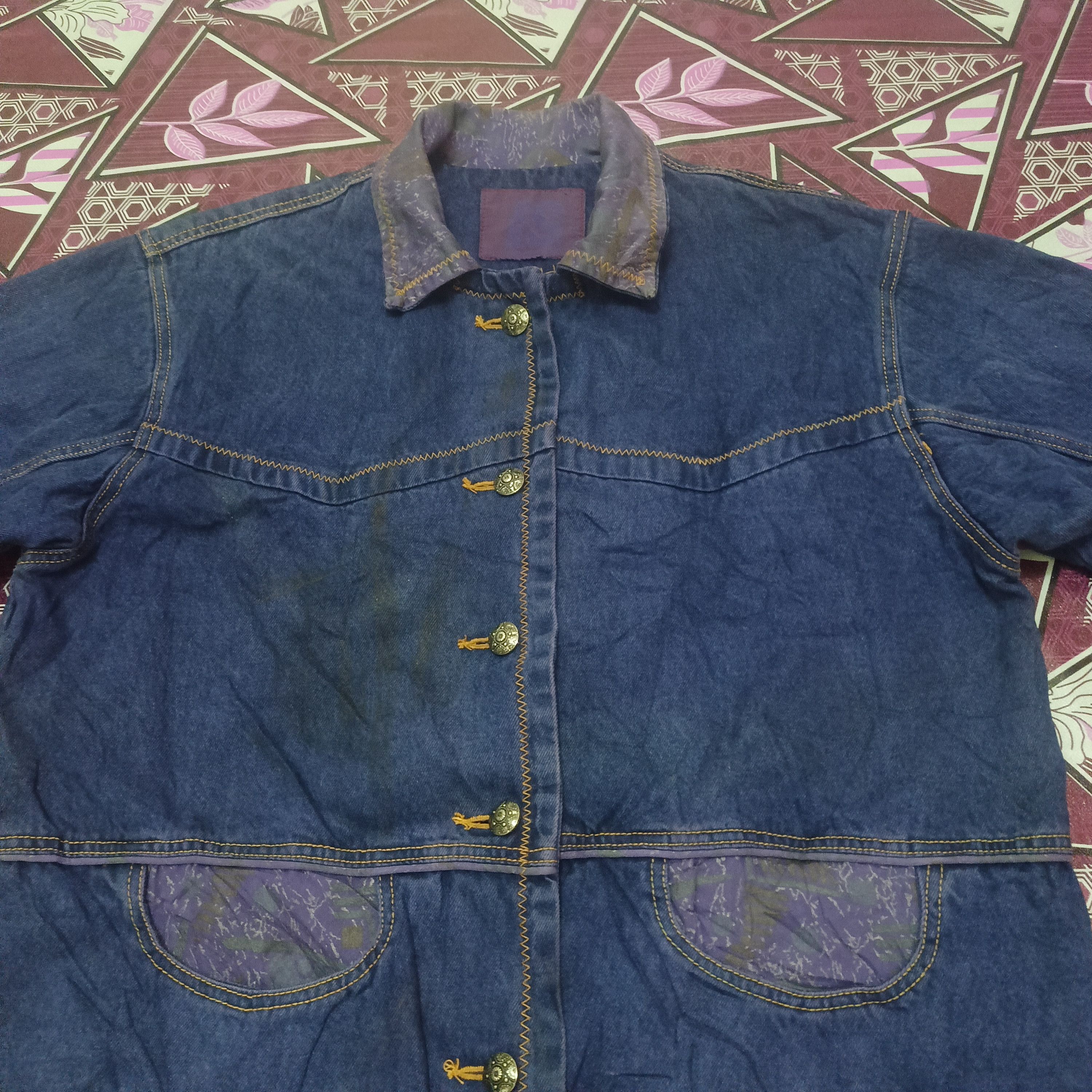 Issey Miyake 🔥VINTAGE Rare design ISSEY MIYAKE MEN DENIM JACKET Size US XL / EU 56 / 4 - 6 Thumbnail
