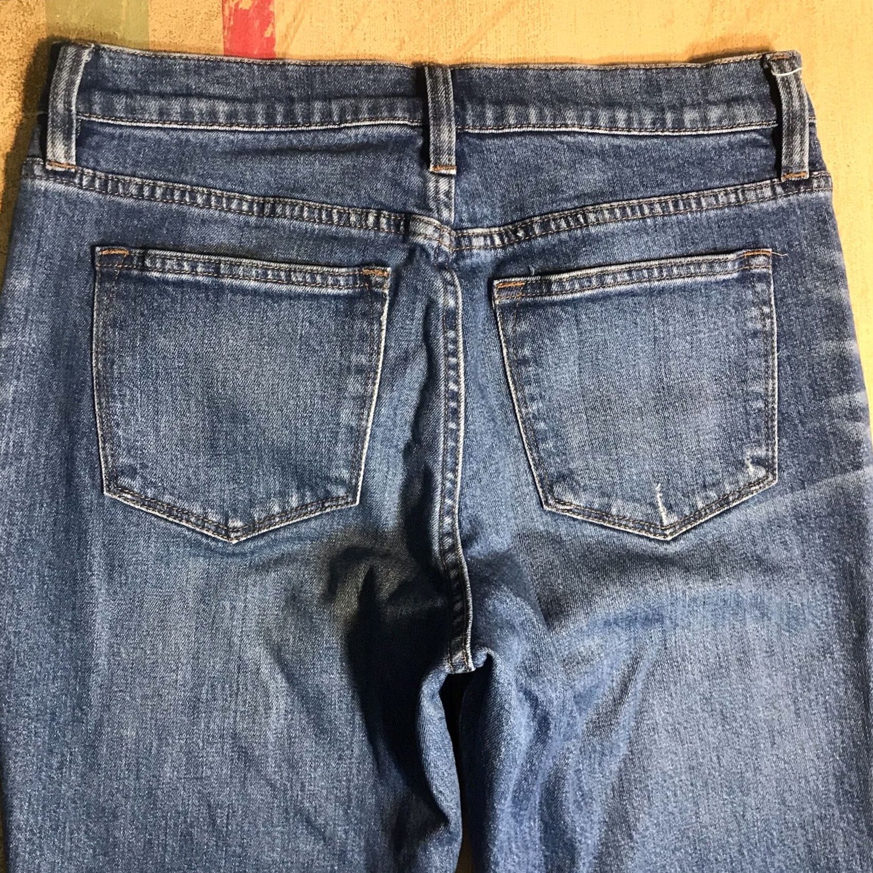 Lucky Brand Lucky Brand Jeans Cropped Slim Women 4 Inseam 25 Blue Denim 90s Bohemian Lolita Skinny Zipper Embroidered Logo Pocket Size 27" / US 4 / IT 40 - 3 Thumbnail