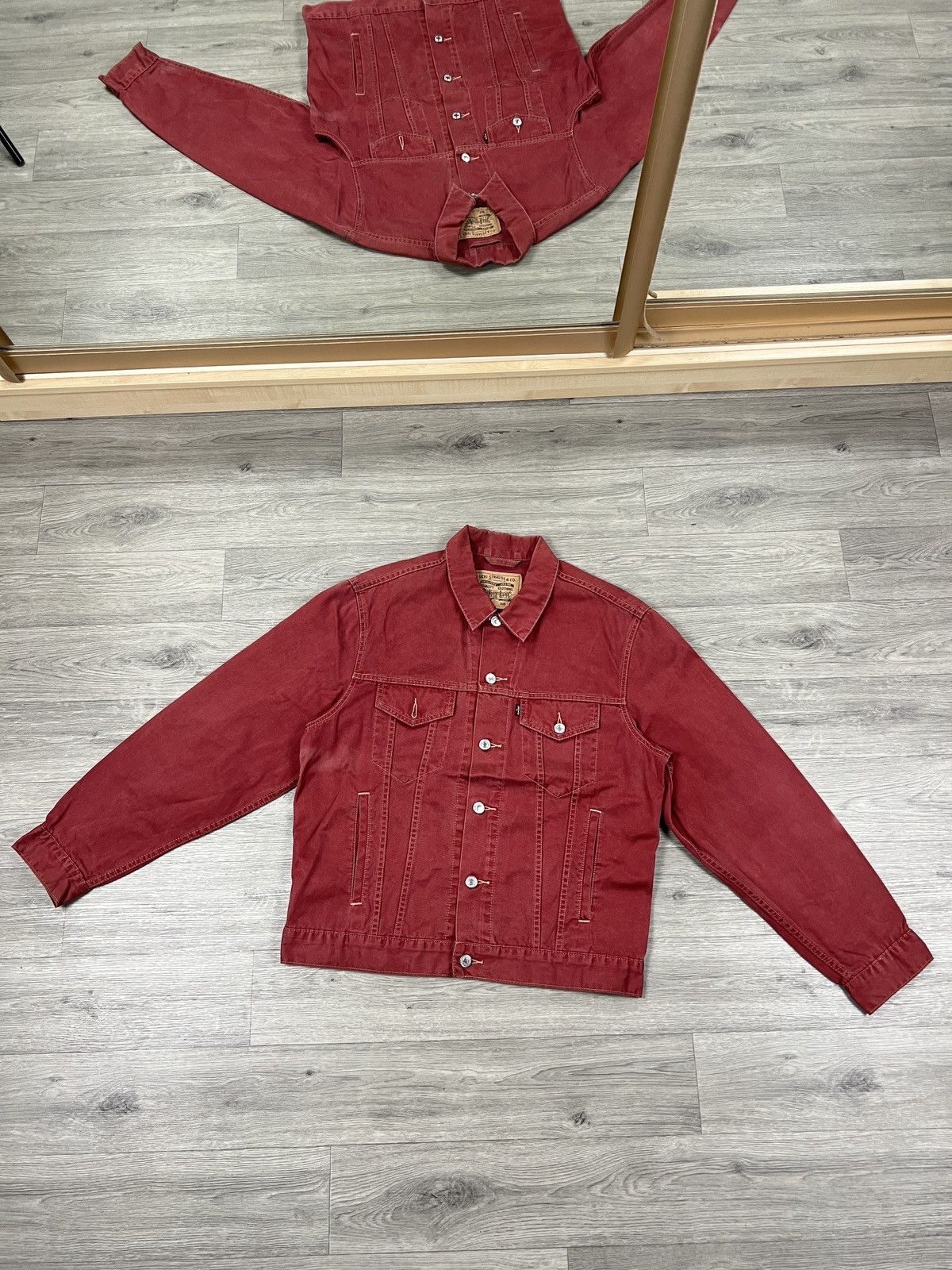 1990's Levi's 70503 Twill Cotton Trucker Jacket M size