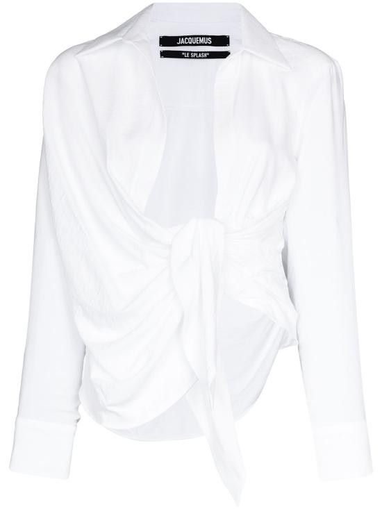 Jacquemus JACQUEMUS Women Shirts 213SH002 1020100 White Size XS / US 0-2 / IT 36-38 - 1 Thumbnail