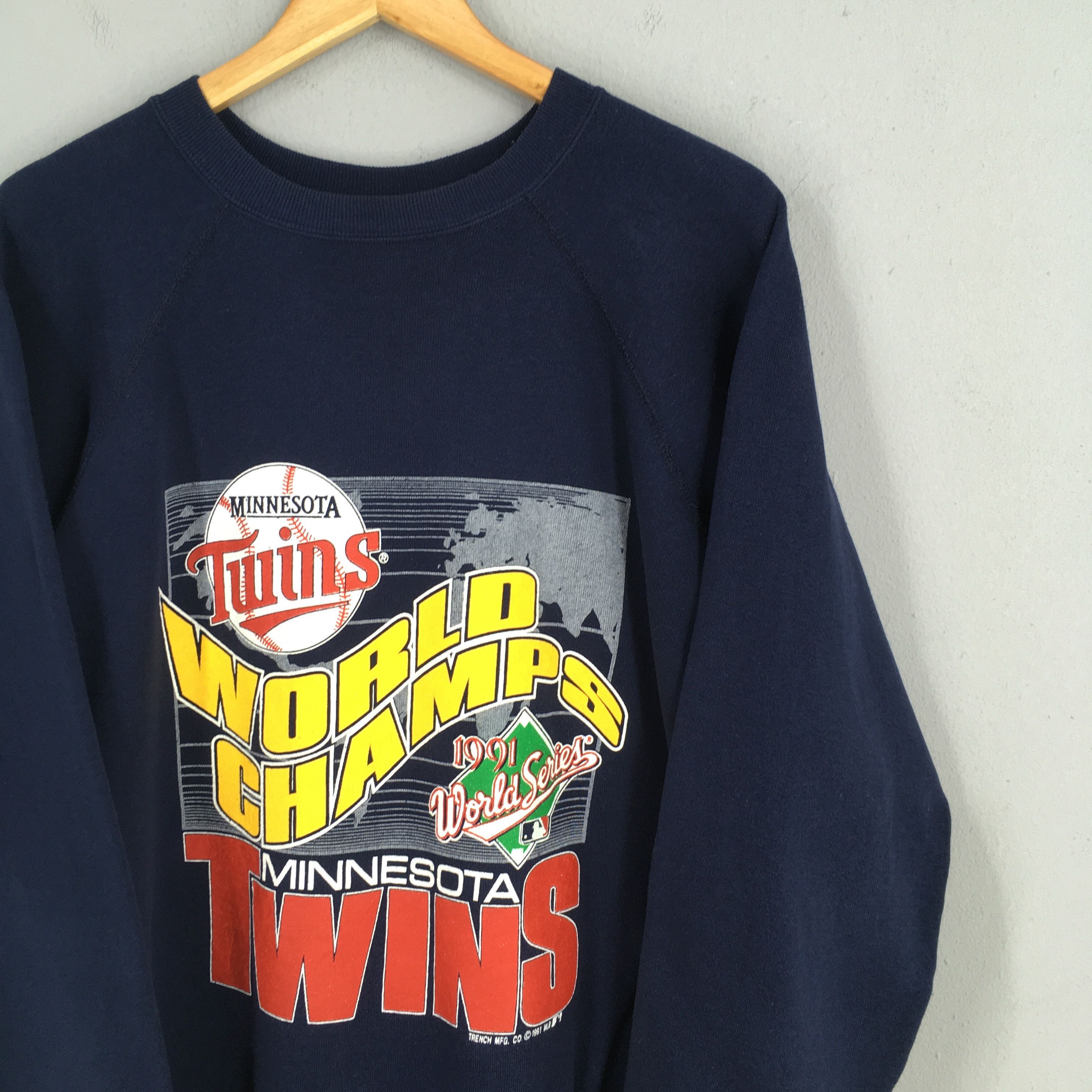 MLB Vintage 90s Minnesota Twins MLB Sweatshirt XLarge Size US XL / EU 56 / 4 - 2 Thumbnail