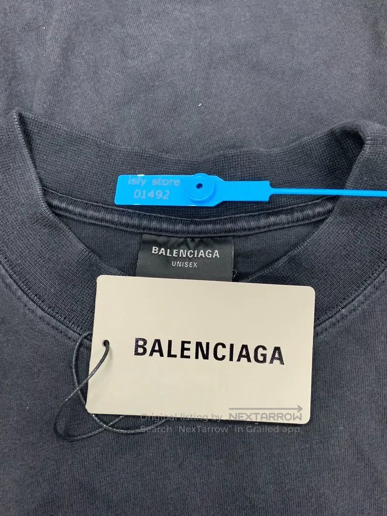 Balenciaga Balenciaga Letter building print round neck short-sleeve T Size US M / EU 48-50 / 2 - 5 Thumbnail