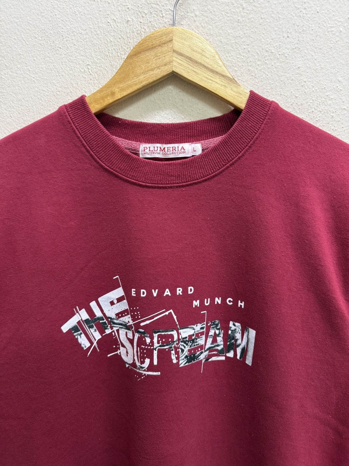 Vintage The Scream Edvard Munch Plumeria Museum Collection Art Sweat Size US S / EU 44-46 / 1 - 14 Thumbnail
