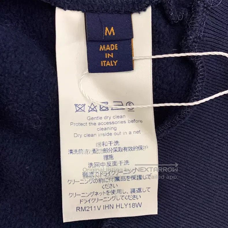Louis Vuitton Louis Vuitton Navy Blue Shark Beaded Cotton Hooded Drawstr Size US M / EU 48-50 / 2 - 8 Thumbnail