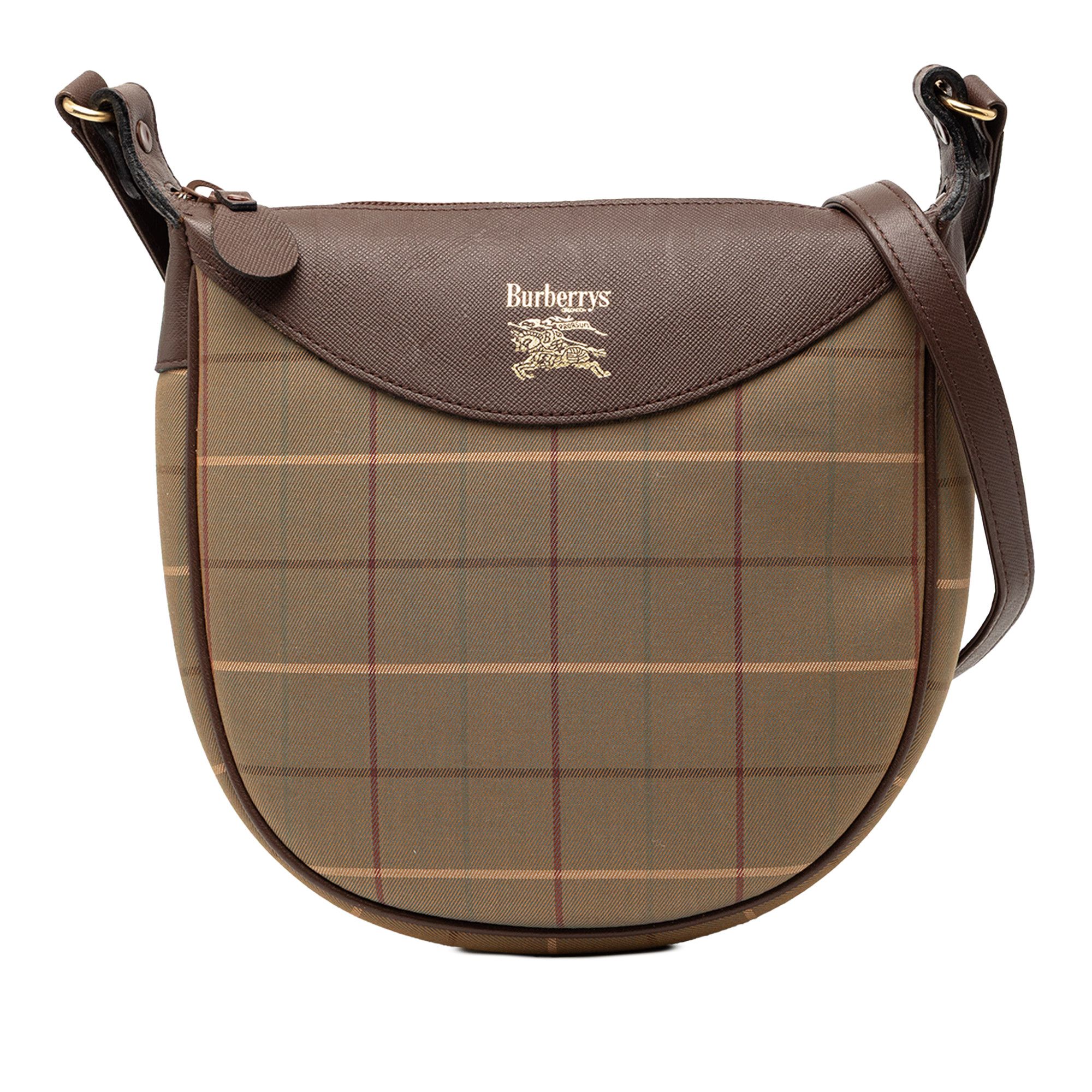 Burberry Burberry Vintage Check Canvas Crossbody Size ONE SIZE - 1 Thumbnail