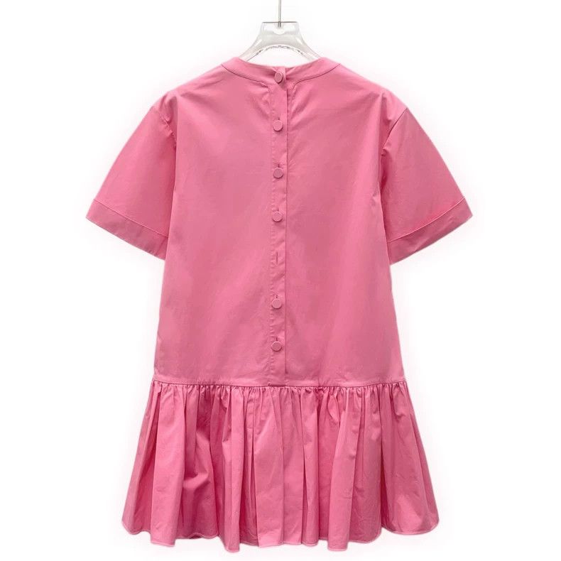 Dior Dior Pink cotton logo stud beaded round-neck short-sleeved Size XS / US 0-2 / IT 36-38 - 2 Thumbnail