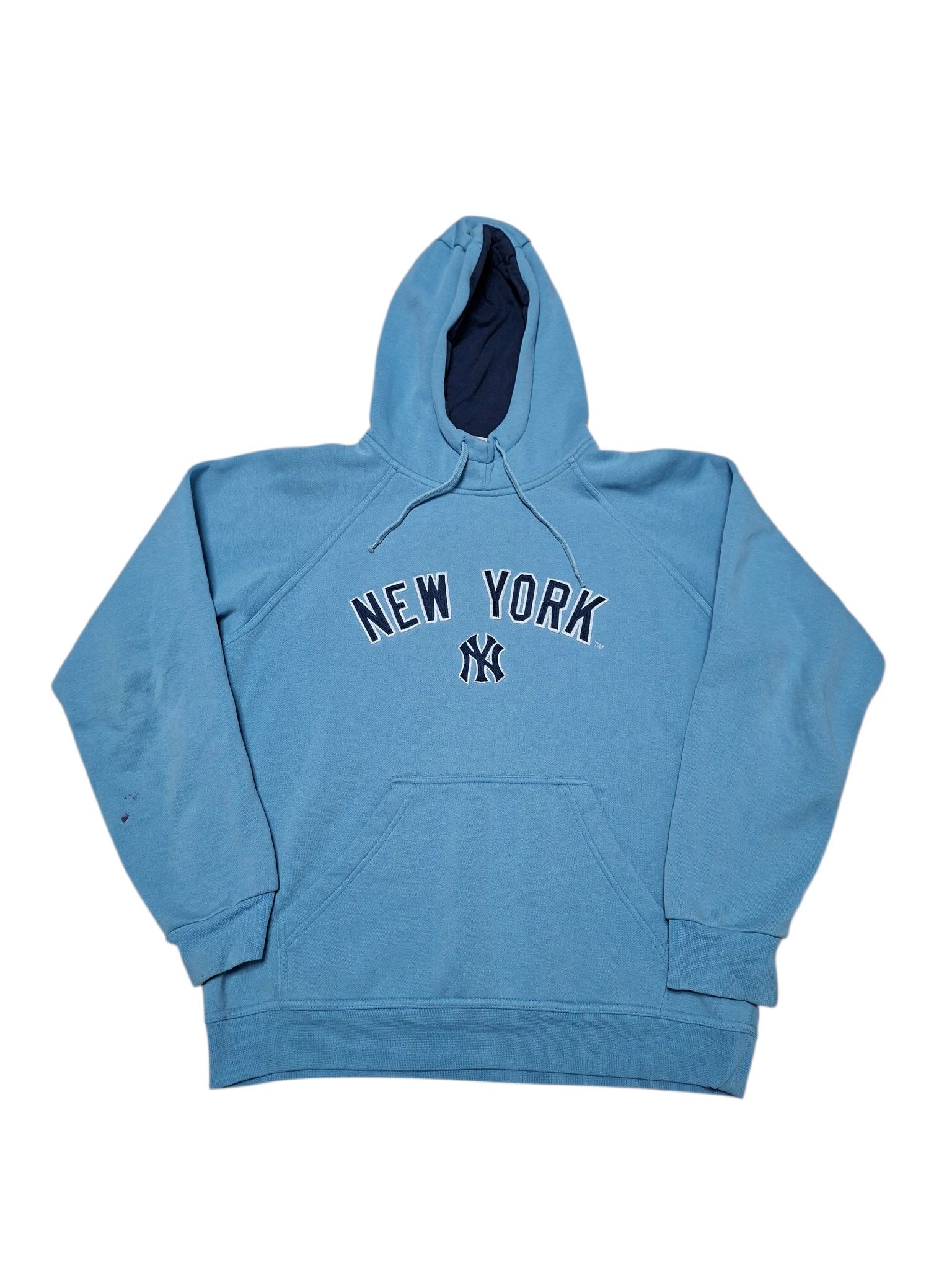 NEW YORK YANKEES VINTAGE BIG LOGO EMBROIDERED HOODIE