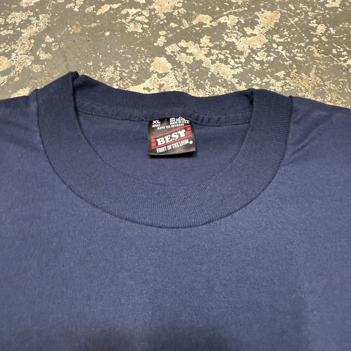 Vintage Vintage NYS Professional Firefighter Navy 90s Tshirt Size US XL / EU 56 / 4 - 9 Thumbnail