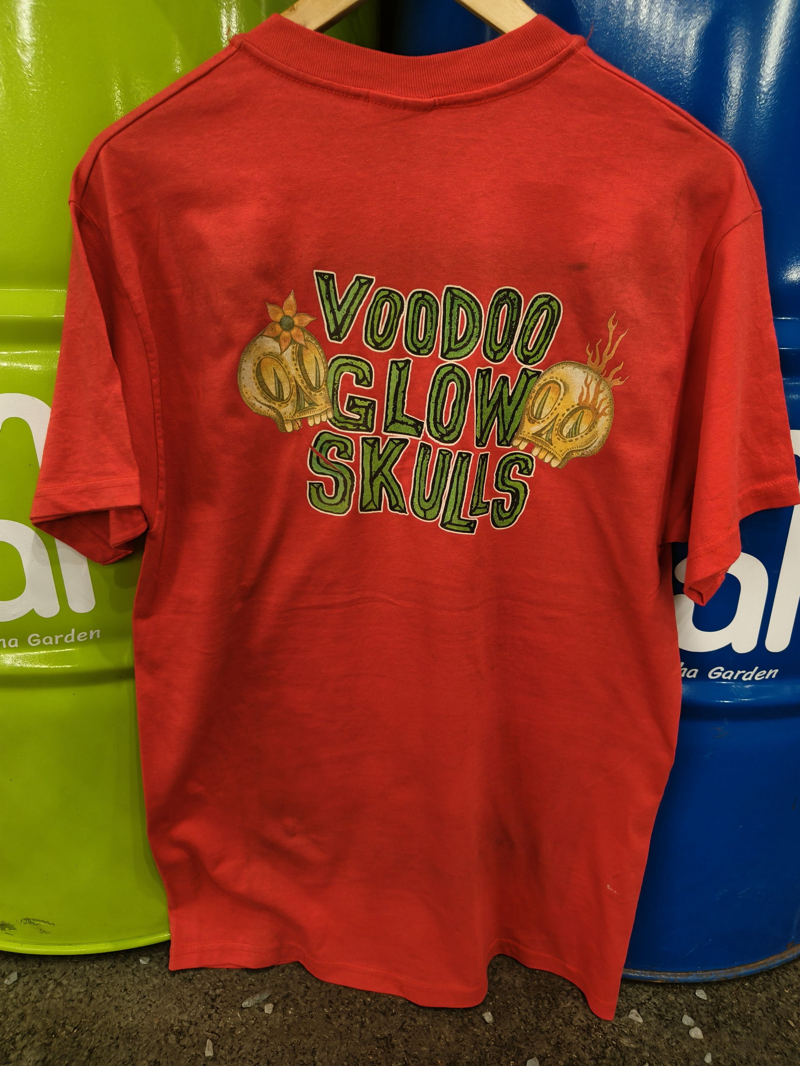 Band Tees Vintage 90s Voo doo glow skulls shirt Size US M / EU 48-50 / 2 - 2 Thumbnail
