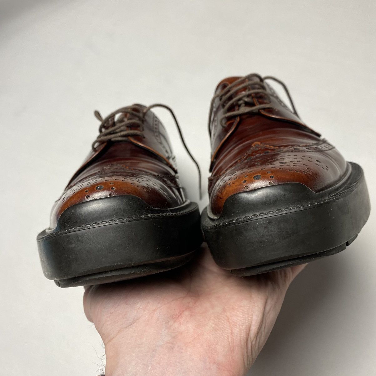 Prada Prada Oxford Wingtip Platform Derby Size US 7 / EU 40 - 9 Thumbnail