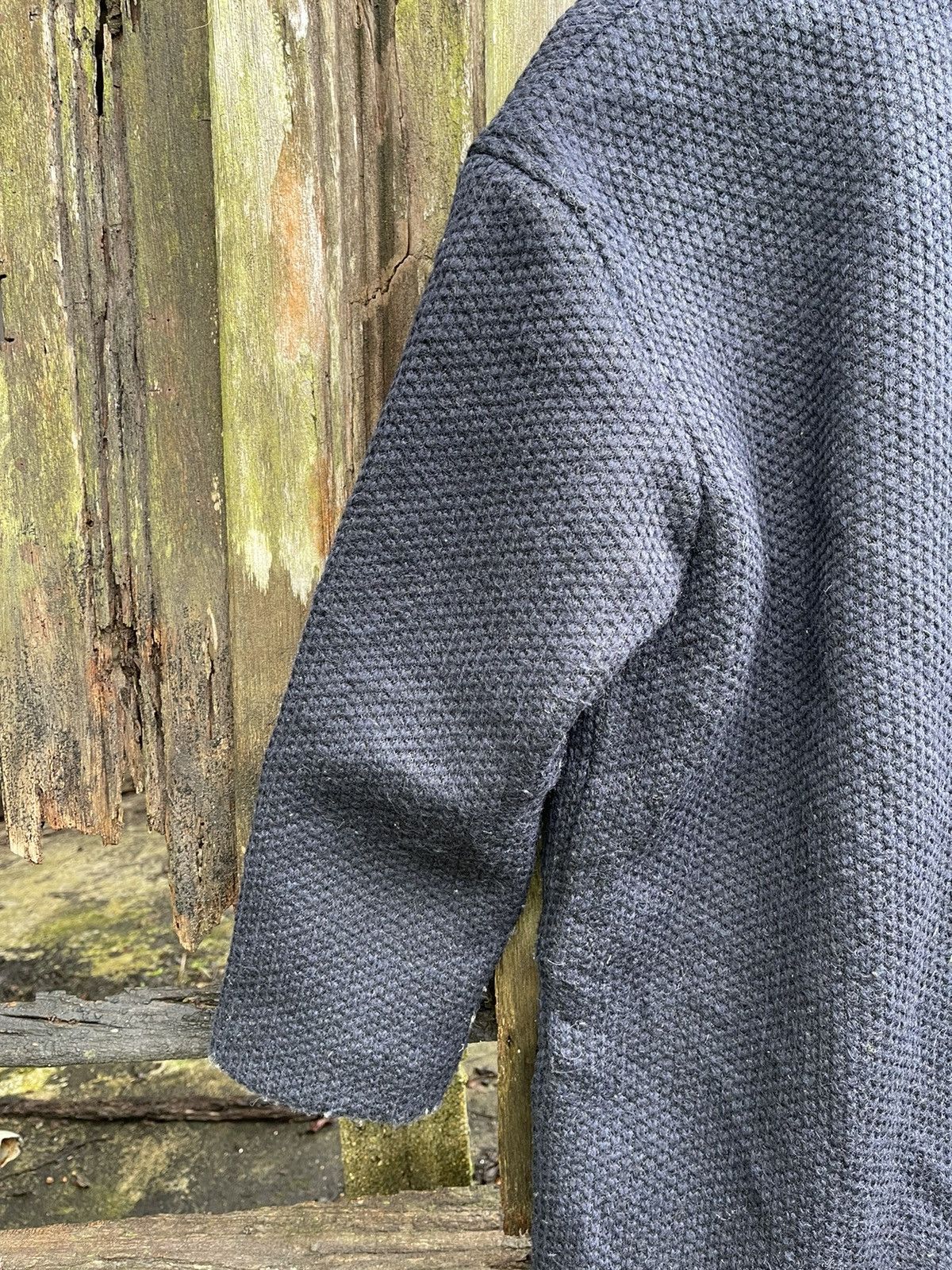 A.P.C. A.P.C. Wool Blend Textured Coat XS Black Size US XS / EU 42 / 0 - 12 Thumbnail