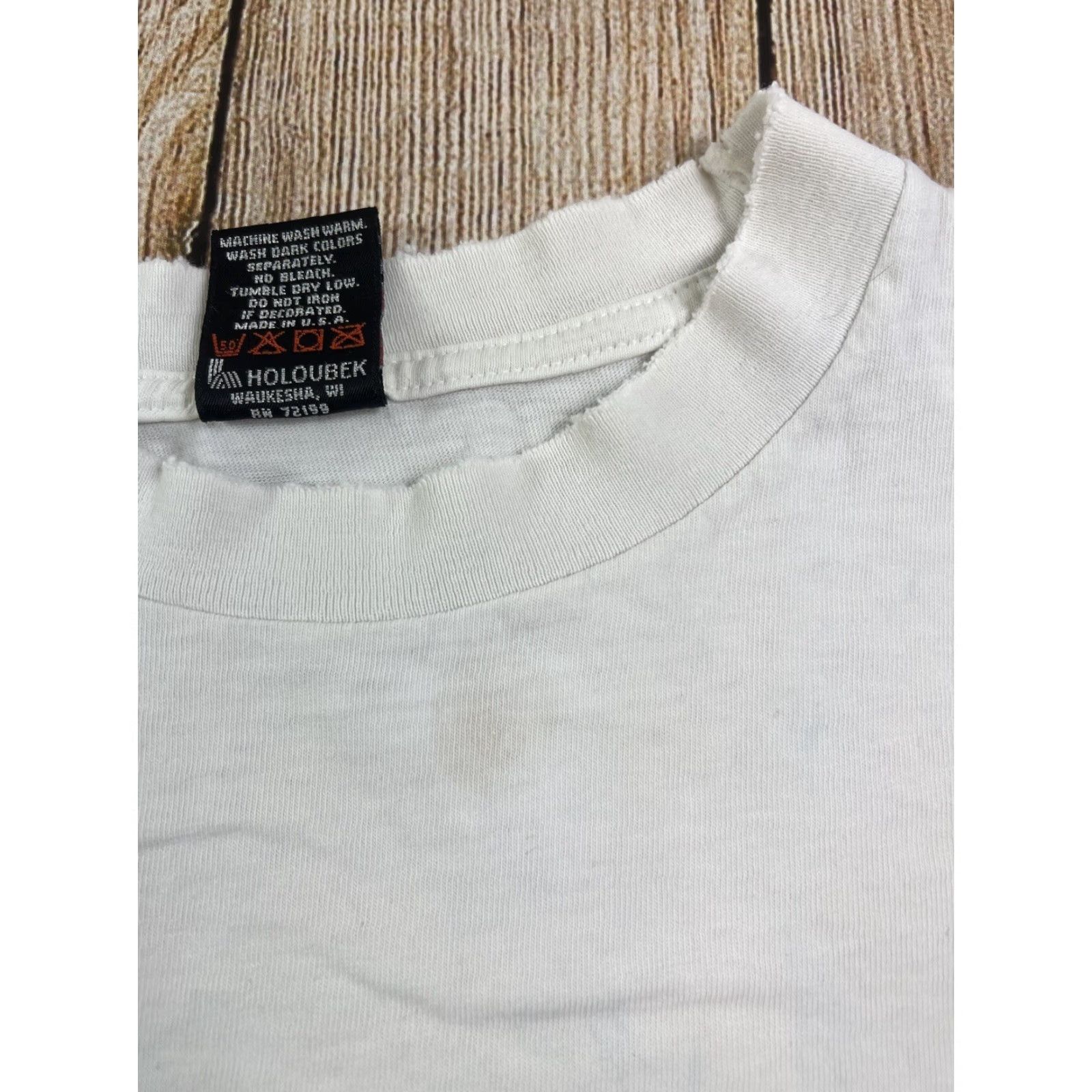 Harley Davidson VINTAGE Harley-Davidson Pocket T Shirt White Mens L 90s 1996 Distressed Cotton Size US L / EU 52-54 / 3 - 7 Thumbnail