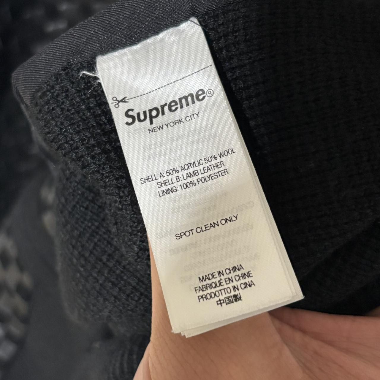 Supreme Supreme FW24 Weaved Leather Zip Up Jacket Size US XL / EU 56 / 4 - 5 Thumbnail