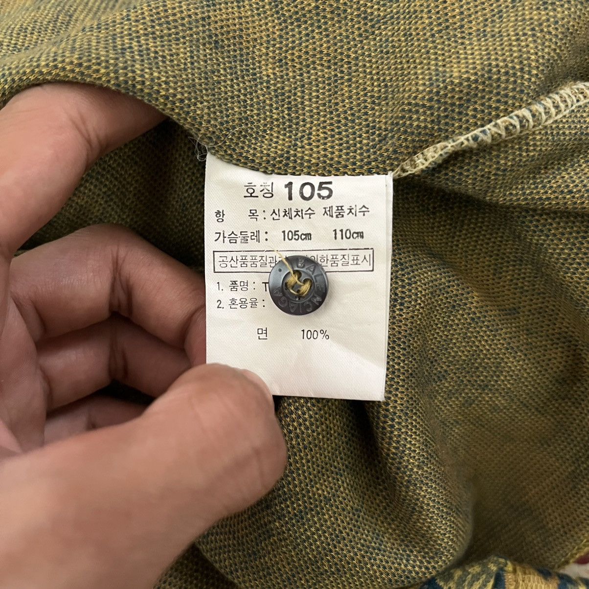 Balenciaga × Vintage Vintage Balenciaga AOP Long Sleeve Polo Shirt Size US L / EU 52-54 / 3 - 7 Thumbnail