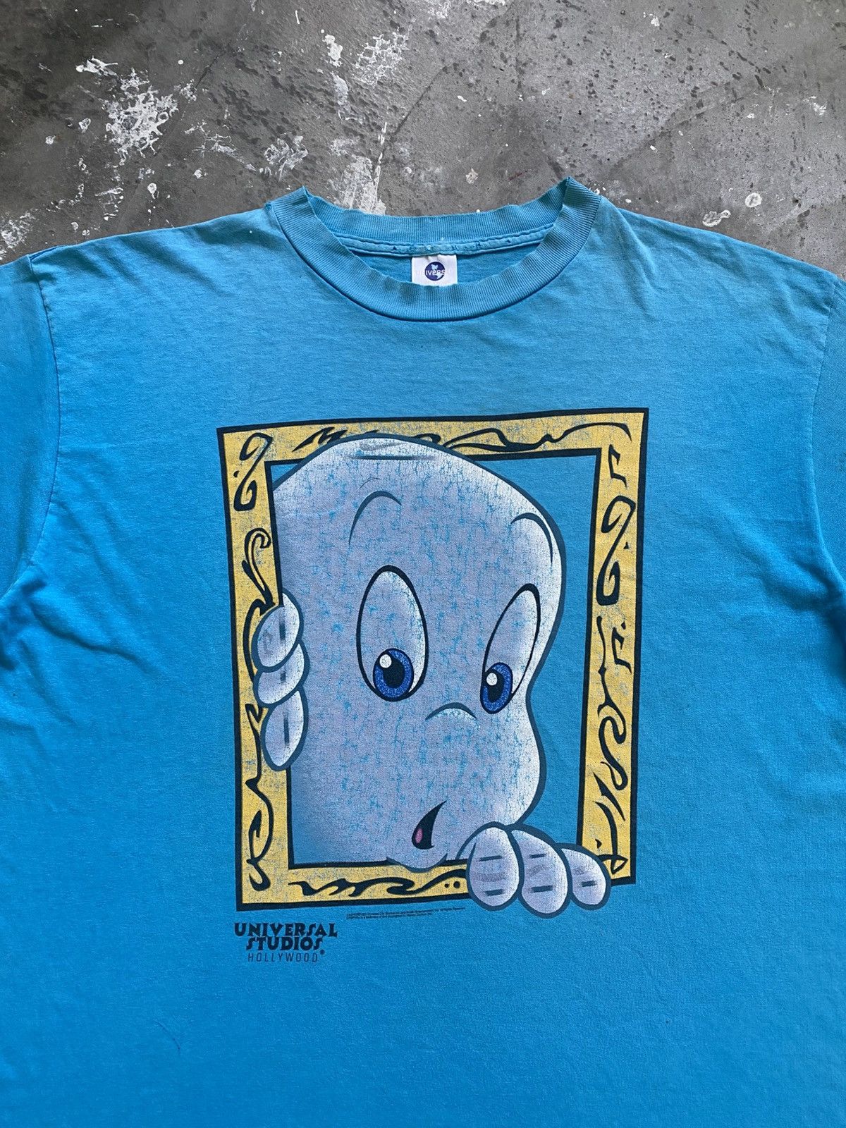 Universal Studios Vintage 80s Casper Movie by Universal Studios Distressed Tee Size US XL / EU 56 / 4 - 4 Thumbnail