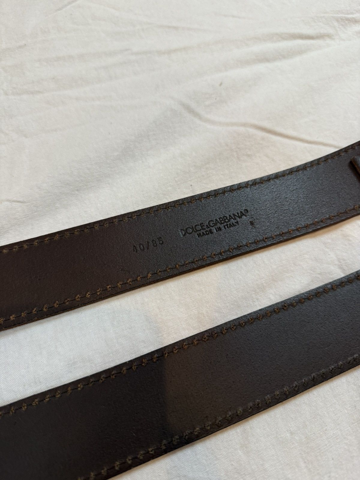 Dolce & Gabbana Western Sliver Calf Leather Belt Size ONE SIZE - 6 Thumbnail