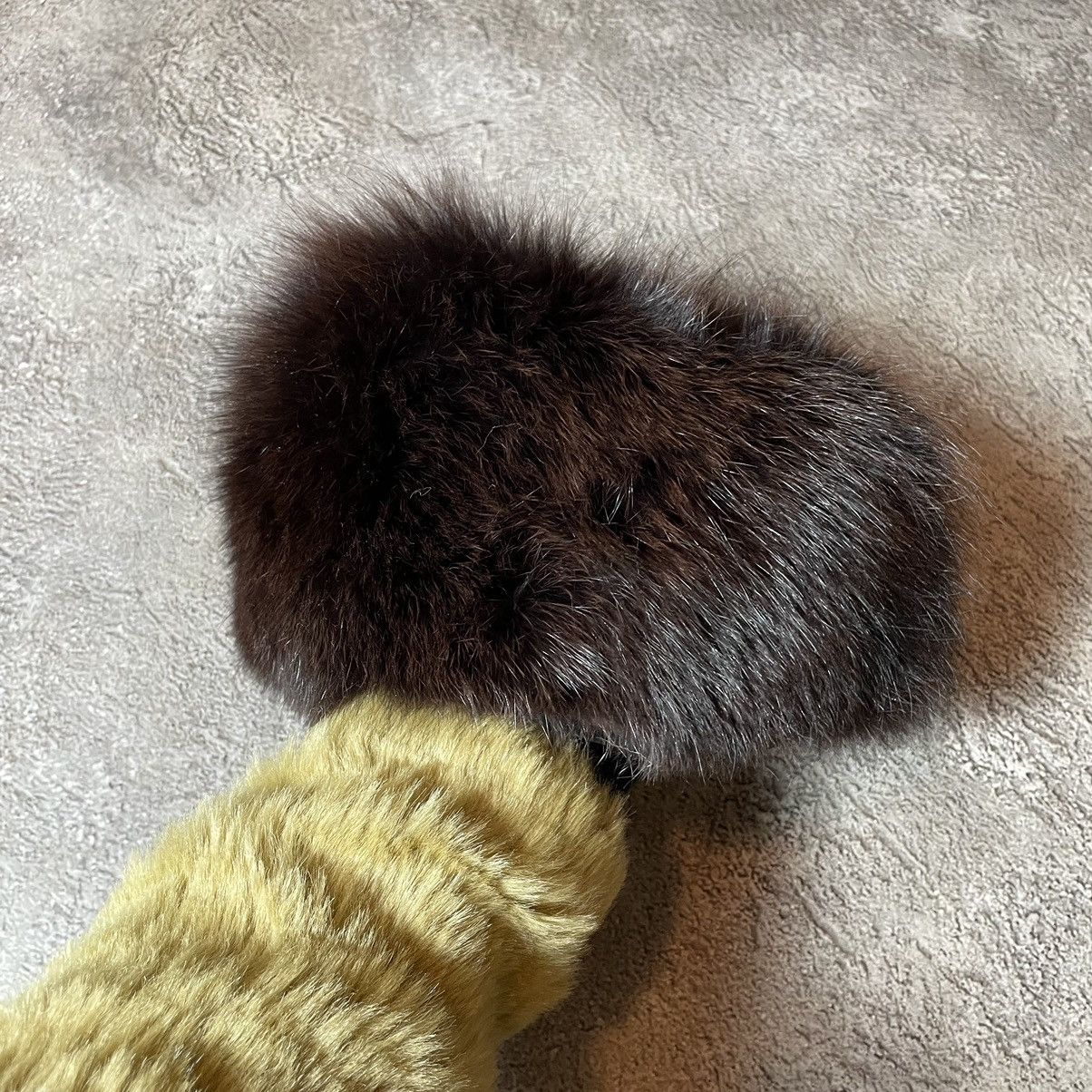 Vintage Vintage 90s Mohair Beanie Ushanka Faux Fur Grunge Alt OS Size ONE SIZE - 4 Thumbnail