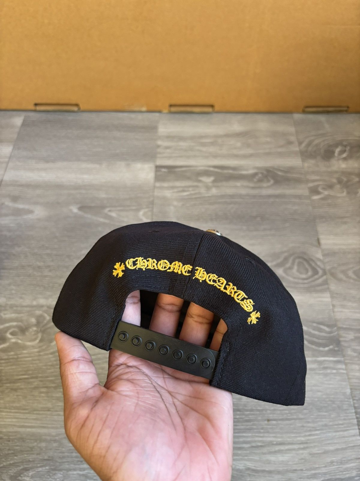 Chrome Hearts Chrome Hearts CH Baseball Cap Black/Yellow Snapback Hat Size ONE SIZE - 7 Thumbnail
