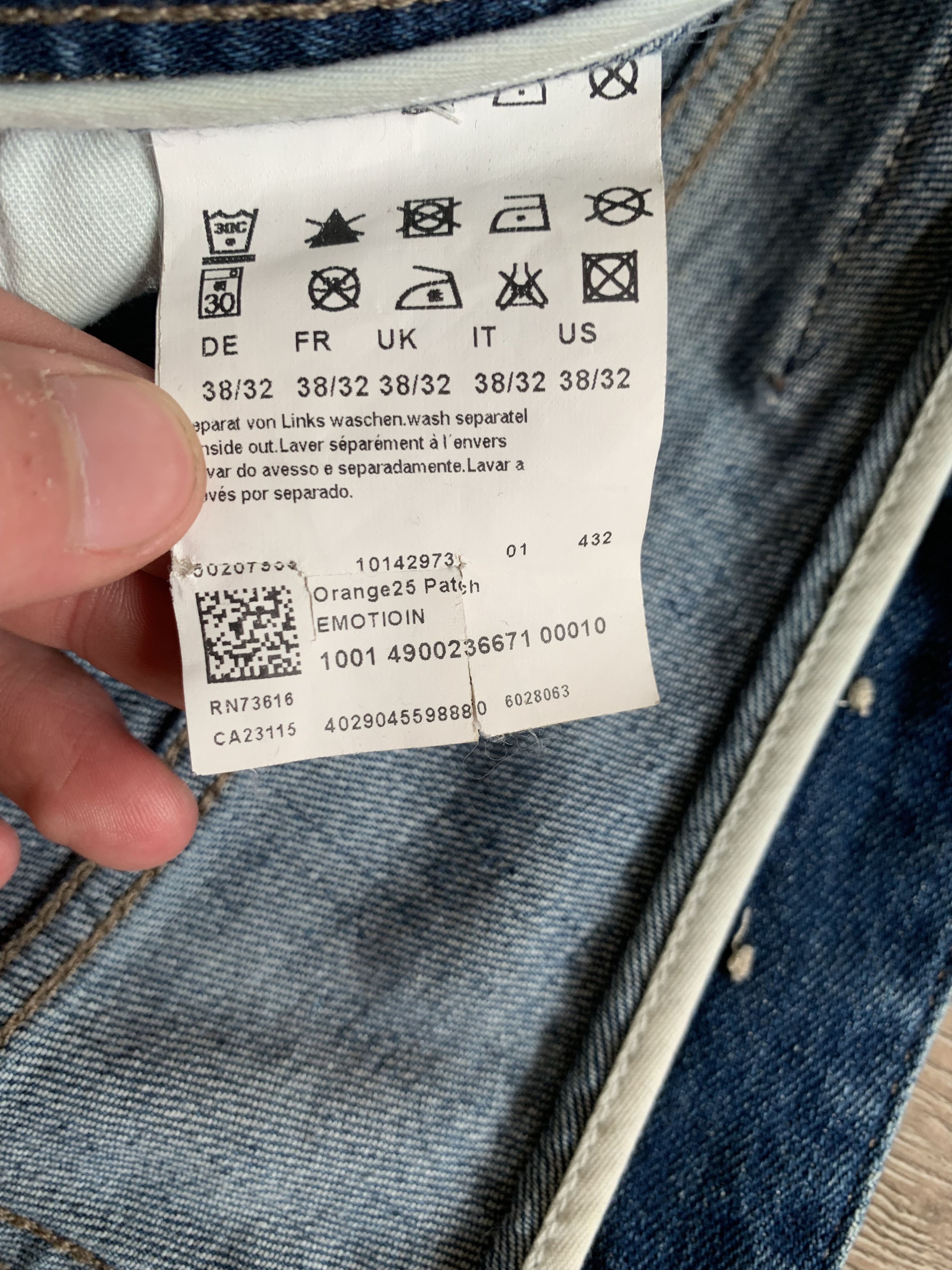 Hugo Boss × Vintage Hugo Boss Orange Blue Jeans Size US 38 / EU 54 - 9 Thumbnail