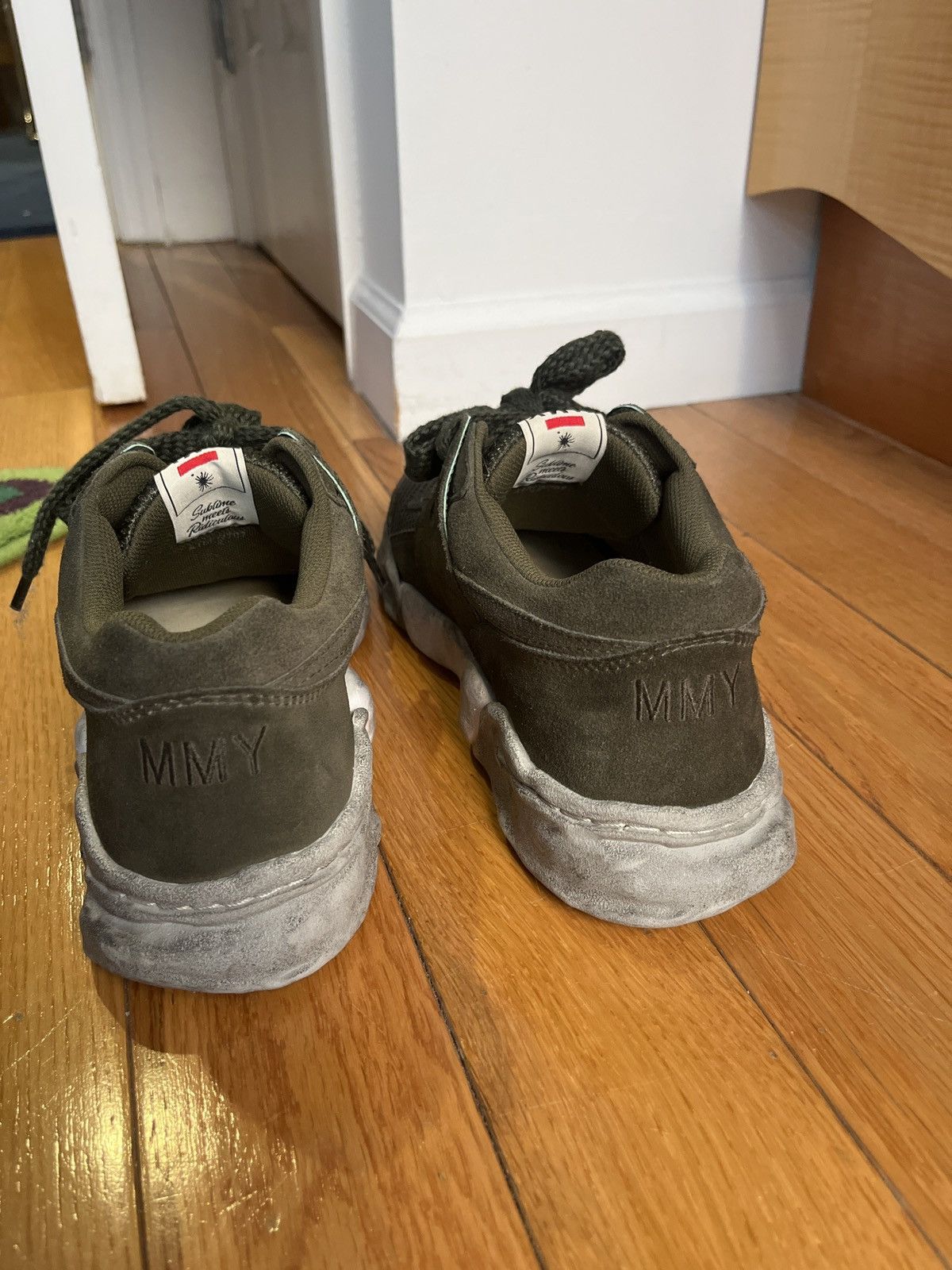 Maison MIHARA YASUHIRO BARELY WORN Army Green Maison Mihara Yasuhiro Sneakers Size US 9 / EU 42 - 4 Thumbnail