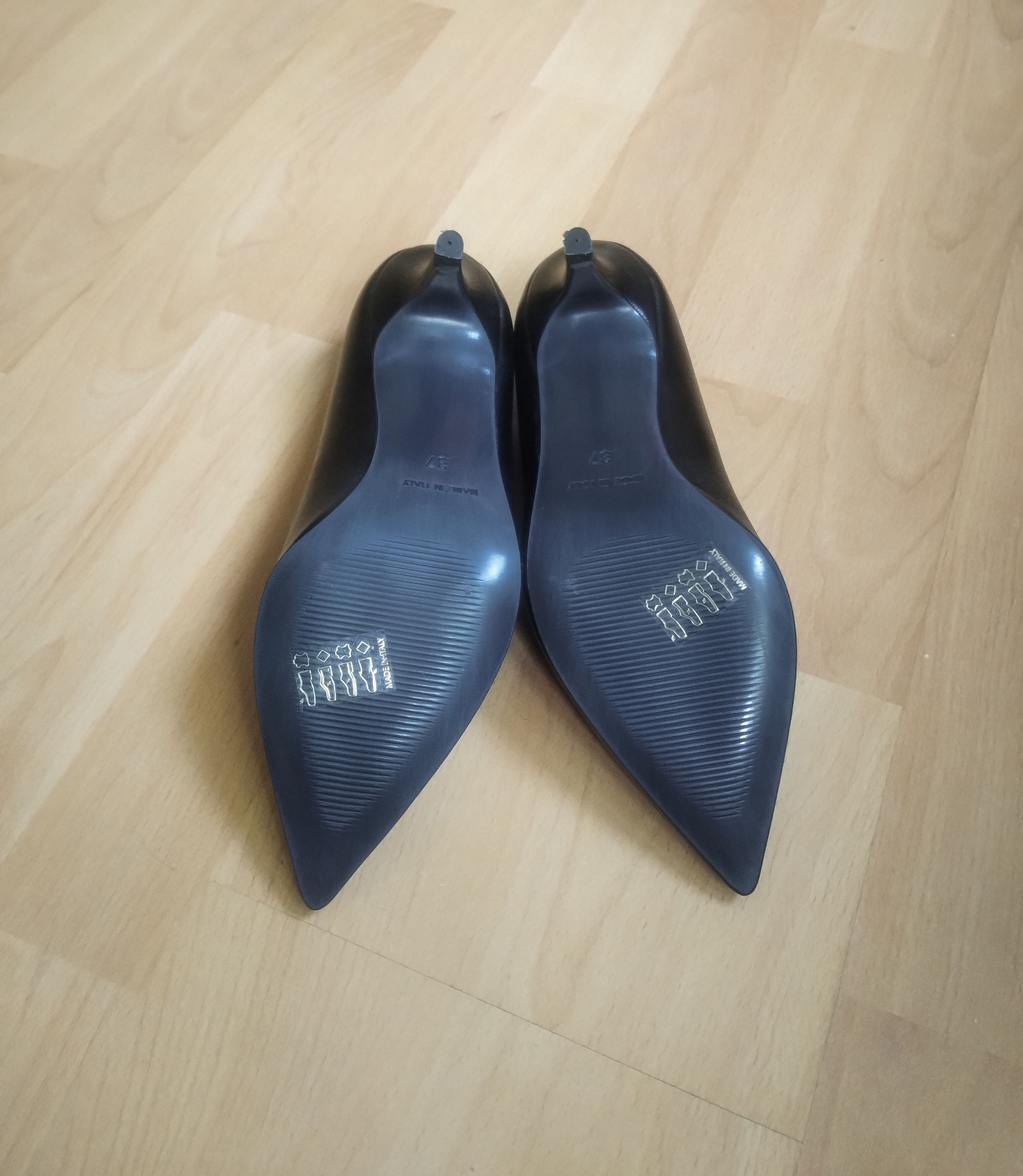 Other Zee lane Black Leather Heels - Size 37 - Perfect condition Size US 7 / IT 37 - 3 Thumbnail