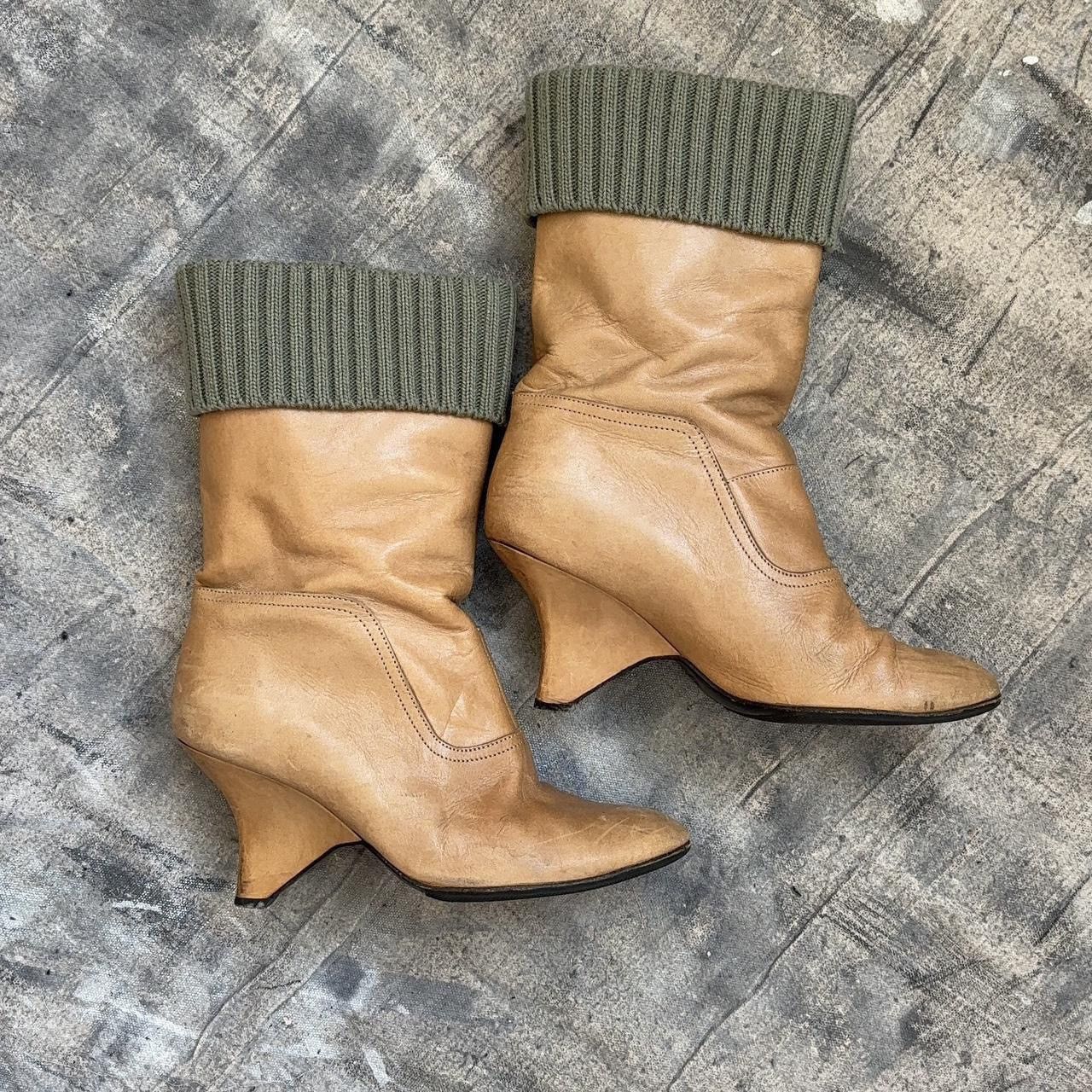 Undercover Undercover AW10 Knit cuff boots Size US 9 / IT 39 - 1 Thumbnail