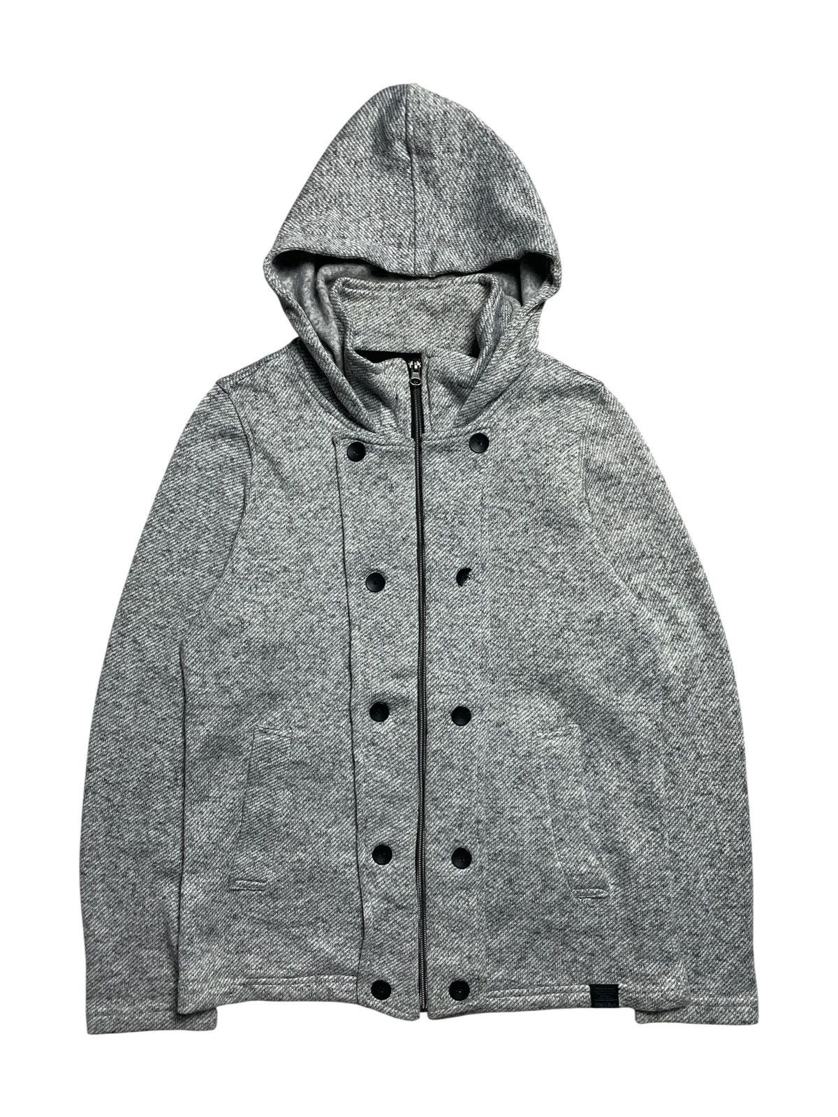 14th Addiction 2000’s Mossimo - Napoleon Style Hooded Wool Jacket Size US S / EU 44-46 / 1 - 1 Thumbnail