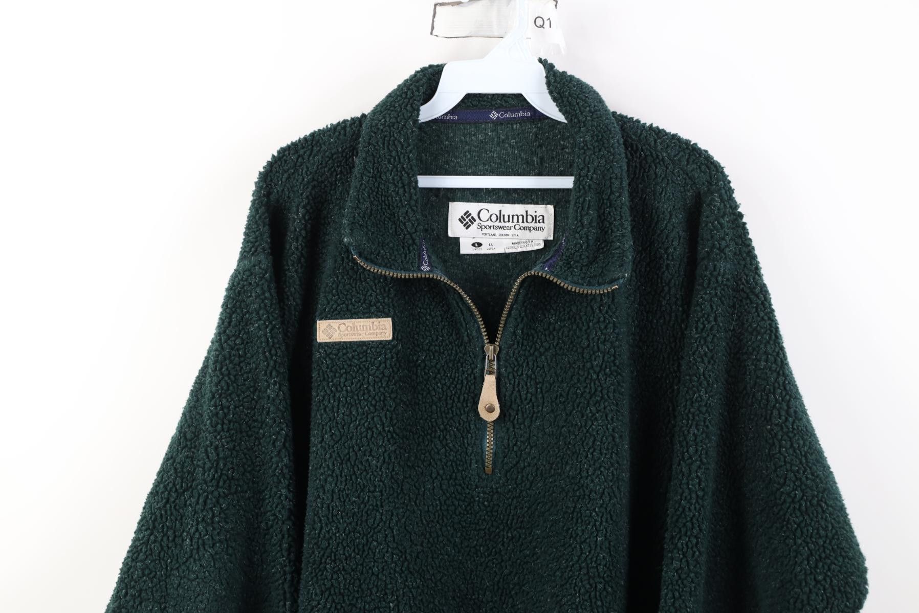 Columbia Vintage 90s Columbia Fleece 1/4 Zip Pullover Sweater USA Size US L / EU 52-54 / 3 - 2 Thumbnail