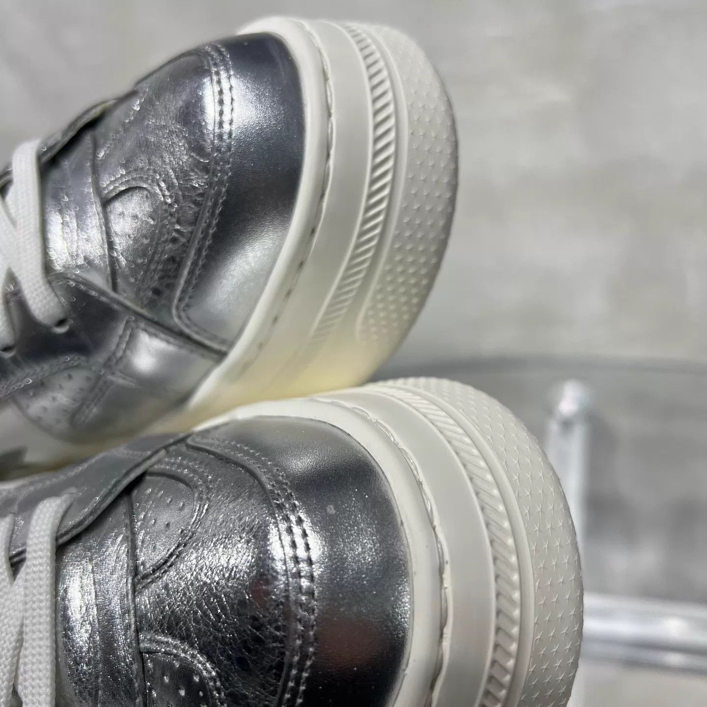 Dior DIOR Silver Platform Sneakers Size 35 Size US 4.5 / IT 34.5 - 9 Thumbnail