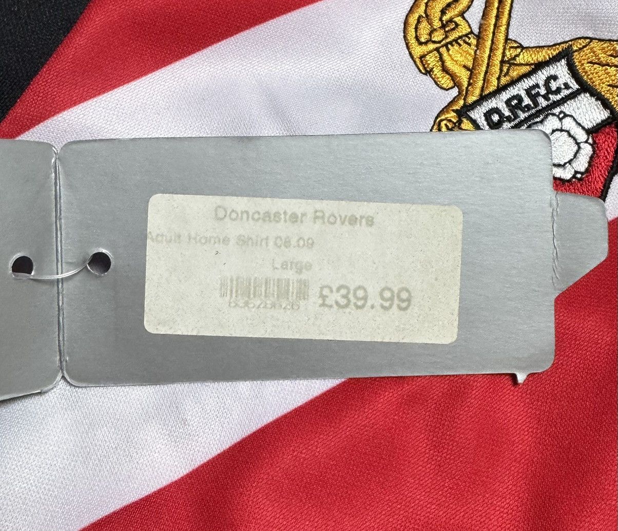 Vintage Doncaster Rovers 2008 2009 Home Shirt Soccer Jersey Vandanel Size US L / EU 52-54 / 3 - 11 Thumbnail