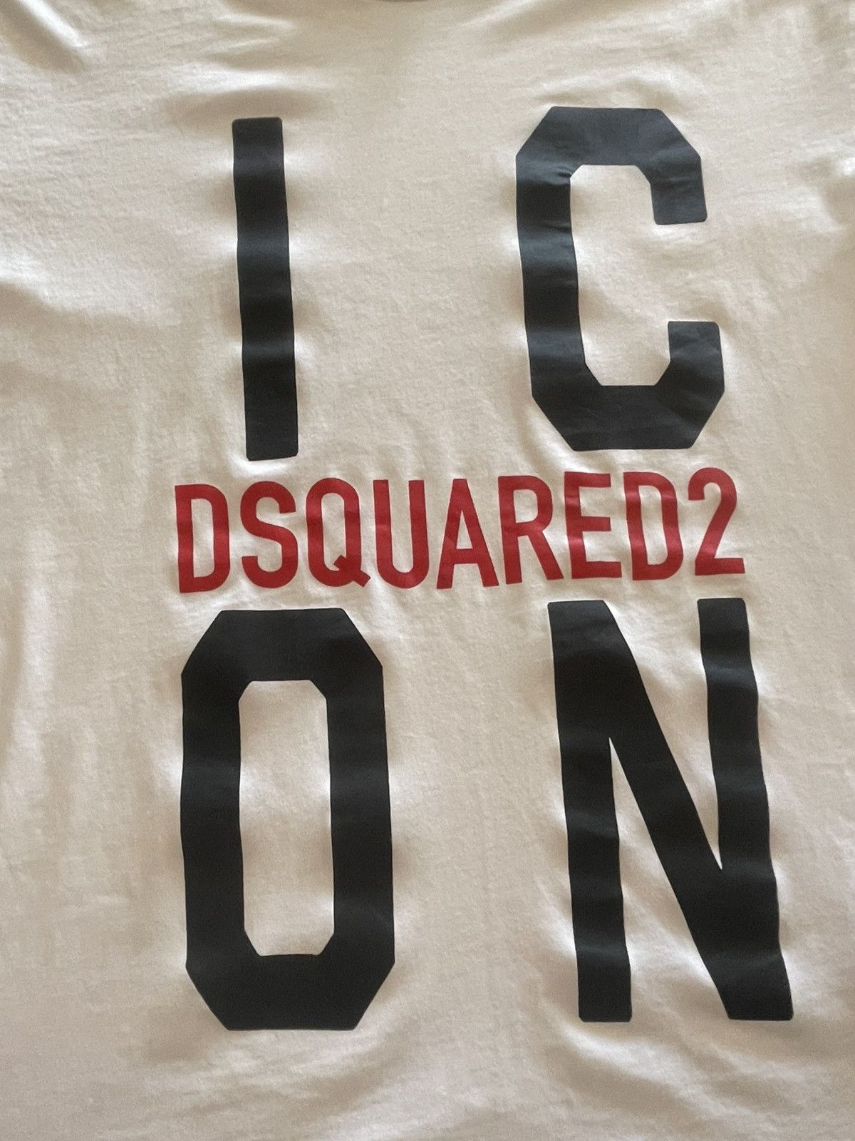 Dsquared2 DSQUARED2 “ICON” Graphic Logo T-Shirt White/Black/Red Size US L / EU 52-54 / 3 - 2 Thumbnail