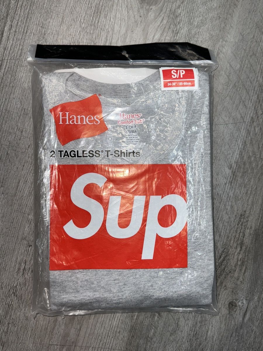 Supreme Supreme Hanes tagless tee (2pack) Size US S / EU 44-46 / 1 - 2 Thumbnail